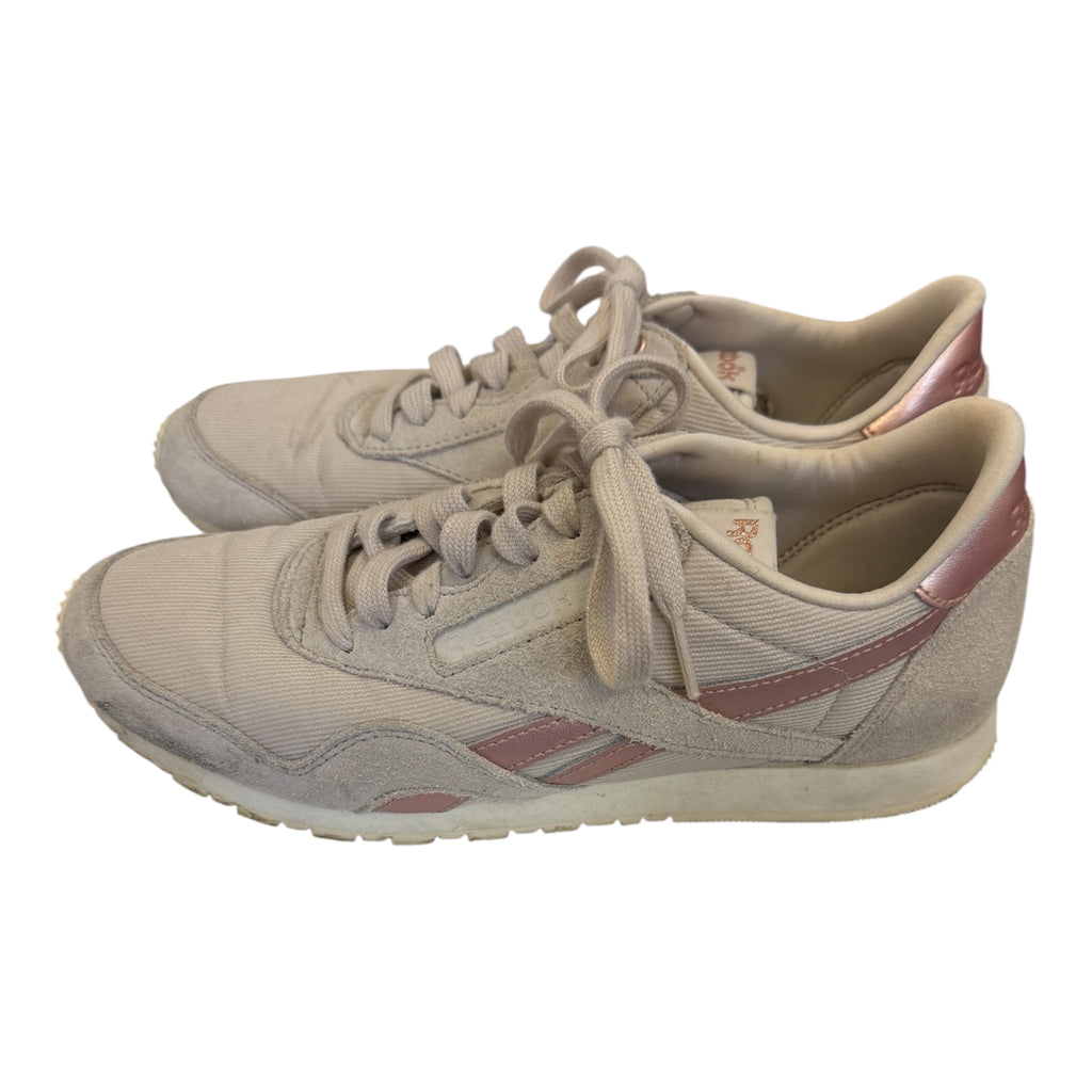 Reebok rose gold detail trainers