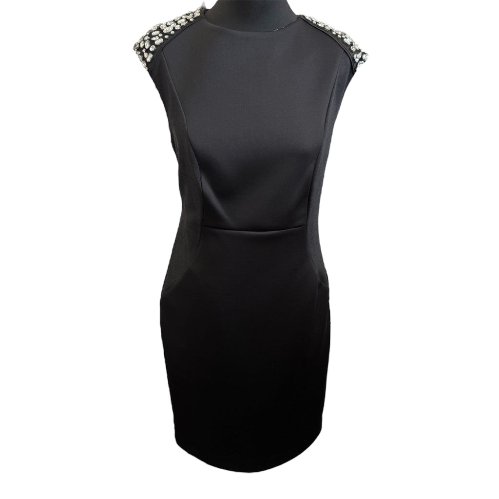 Fenn Wright Manson jewel shoulder   bodycon dress