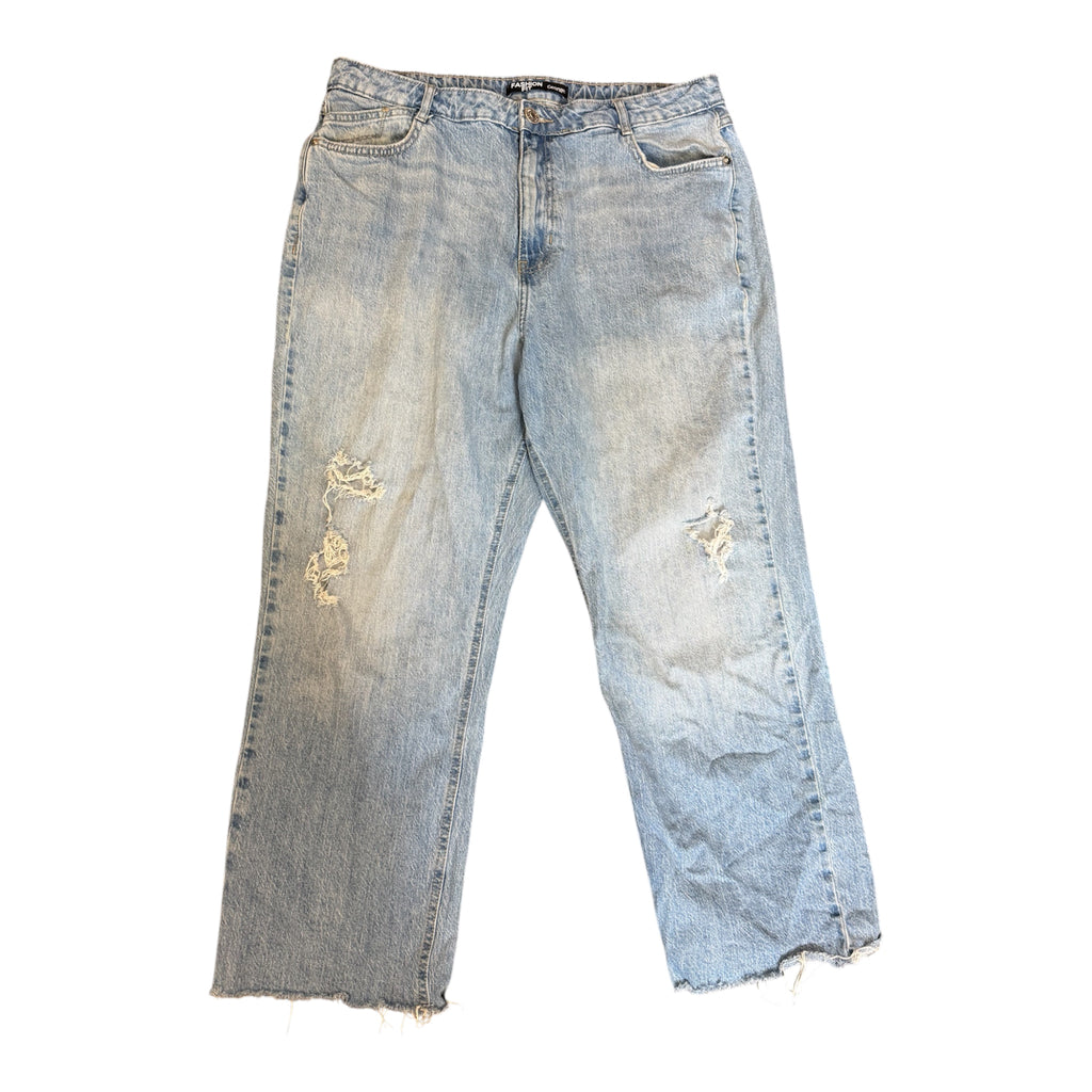 George fashion fit ripped light blue jeans