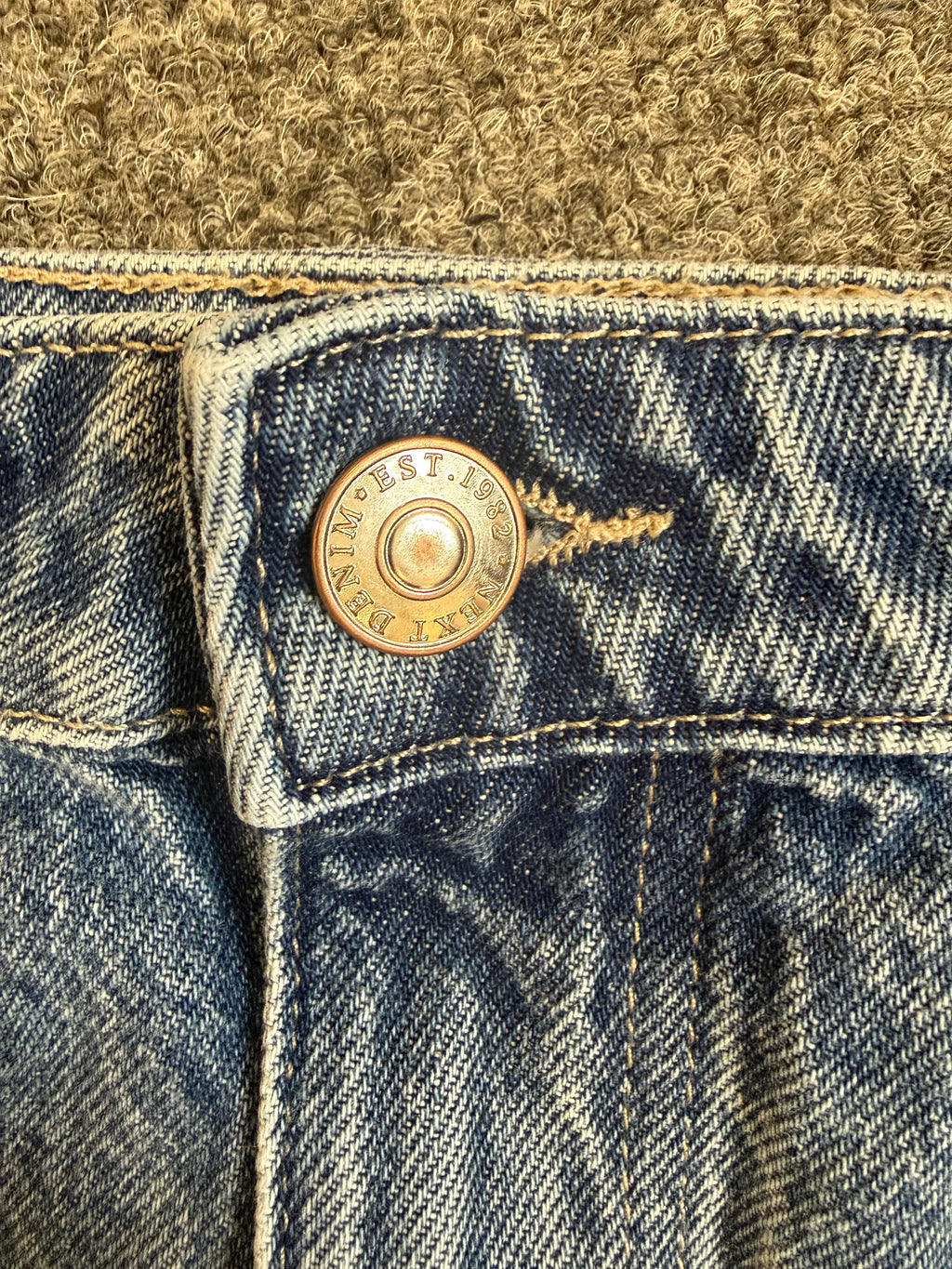 Next 80’s style mini denim skirt