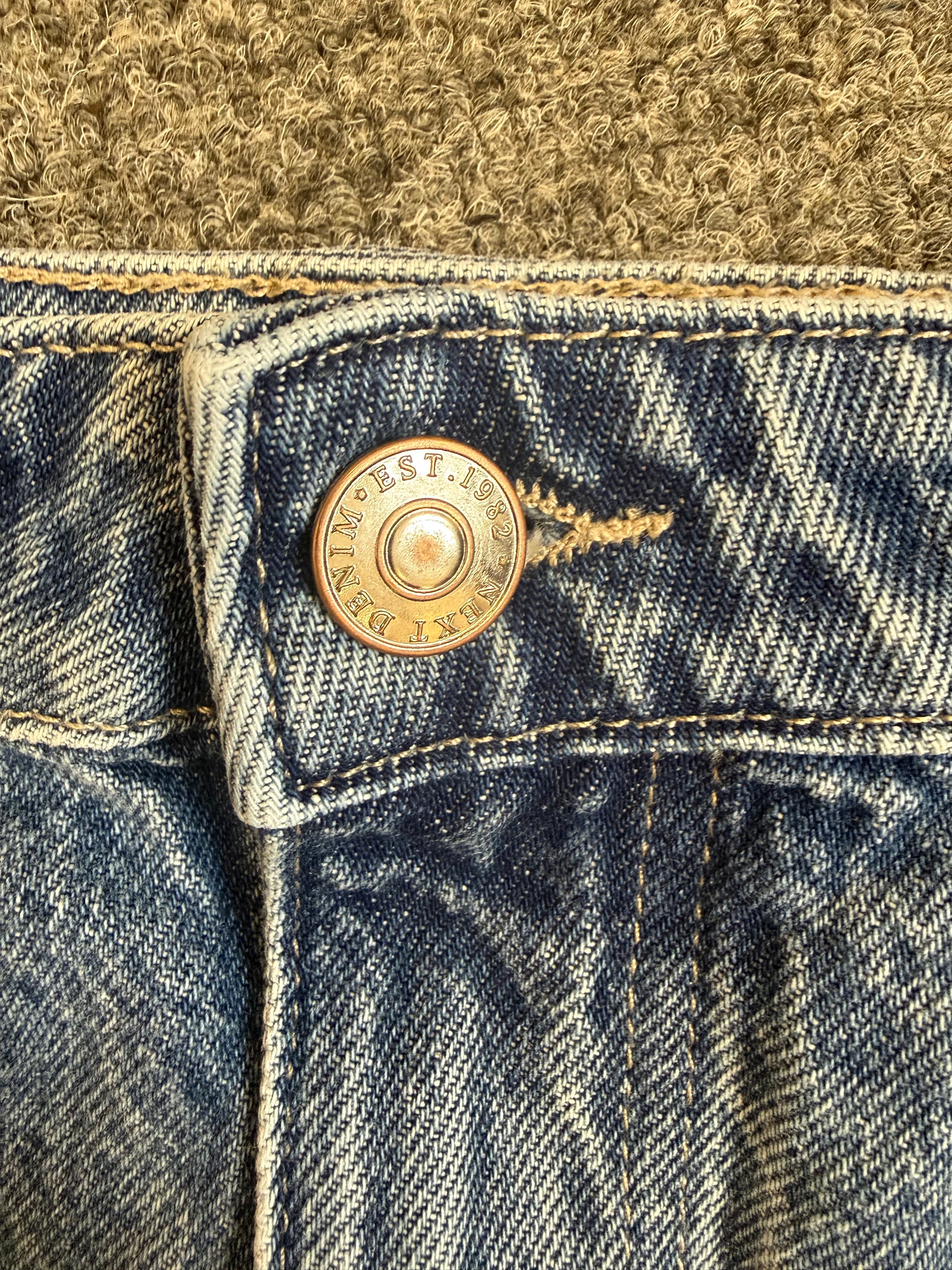 Next 80’s style mini denim skirt