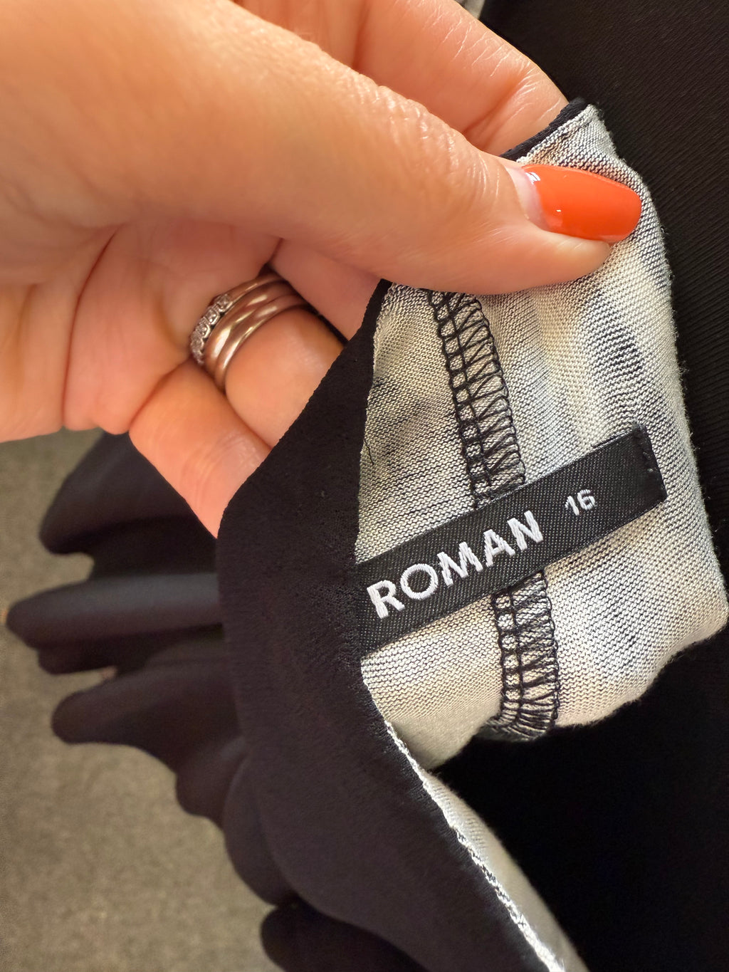 Roman animal print dress with sheet over top