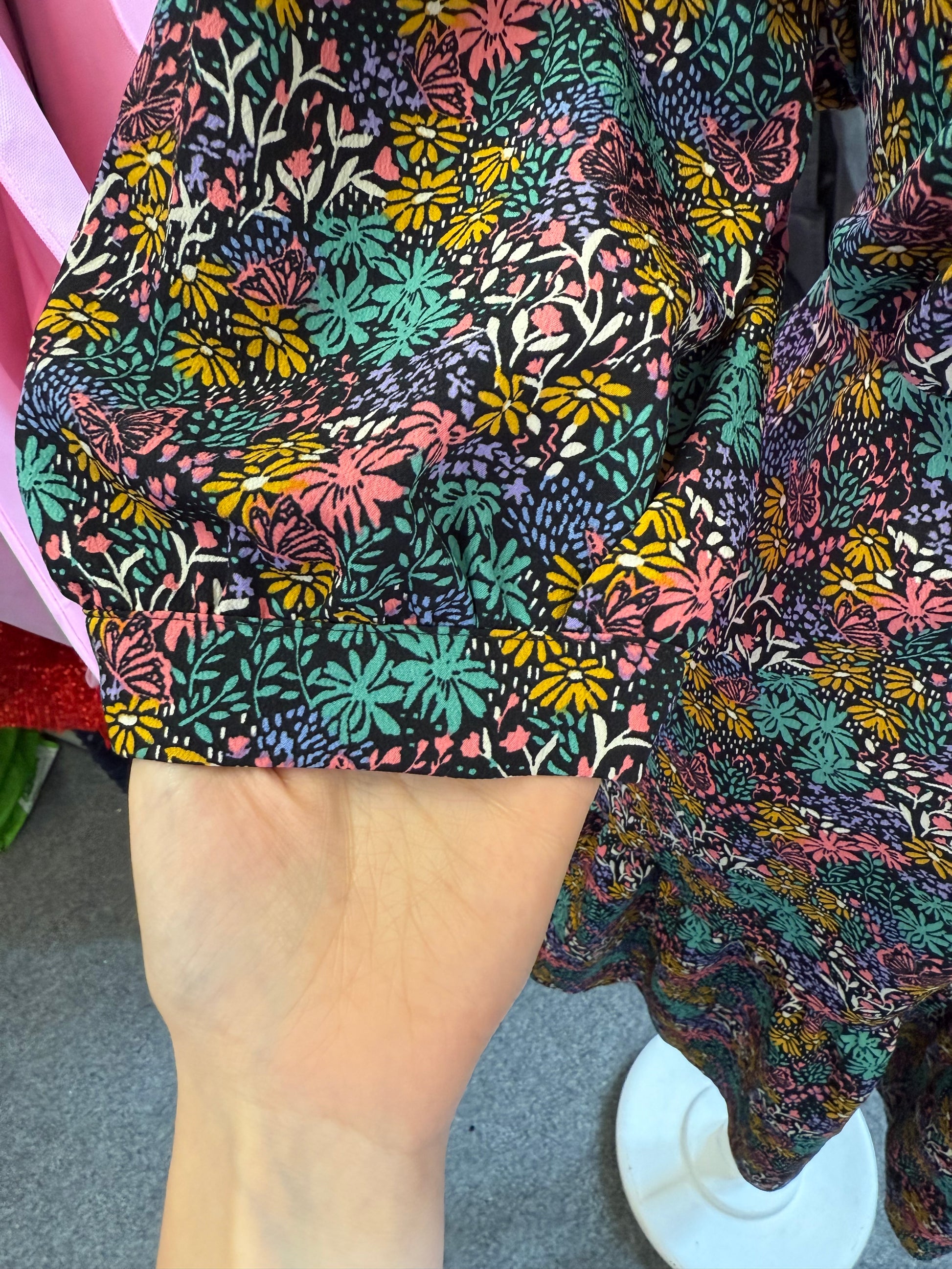 Next floral wrap mini dress