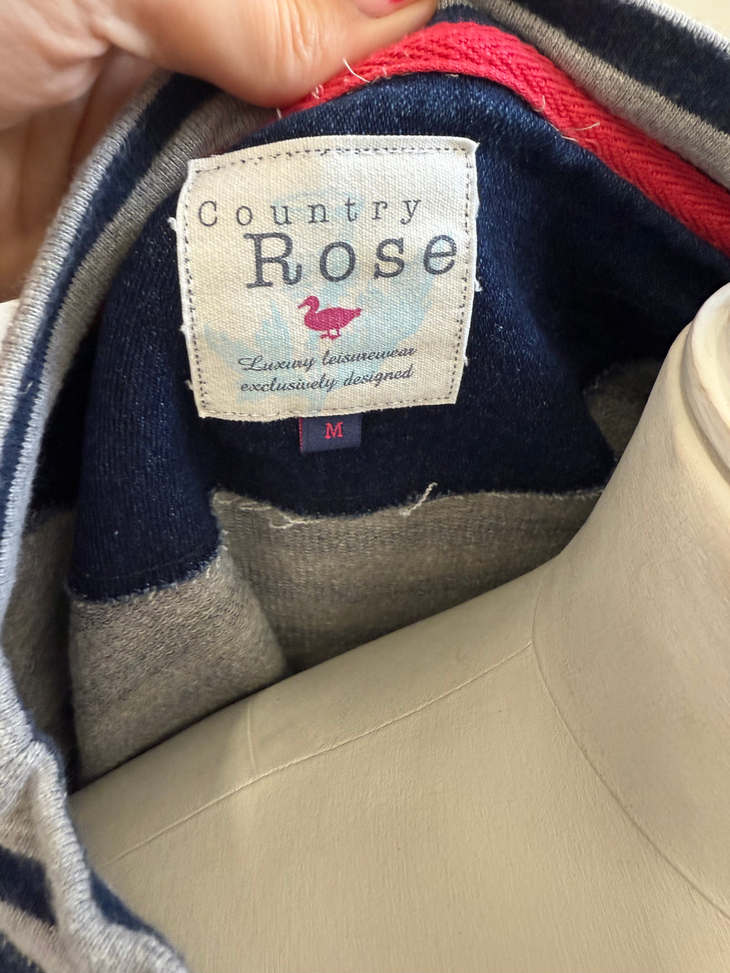 Country Rose stripe jumper