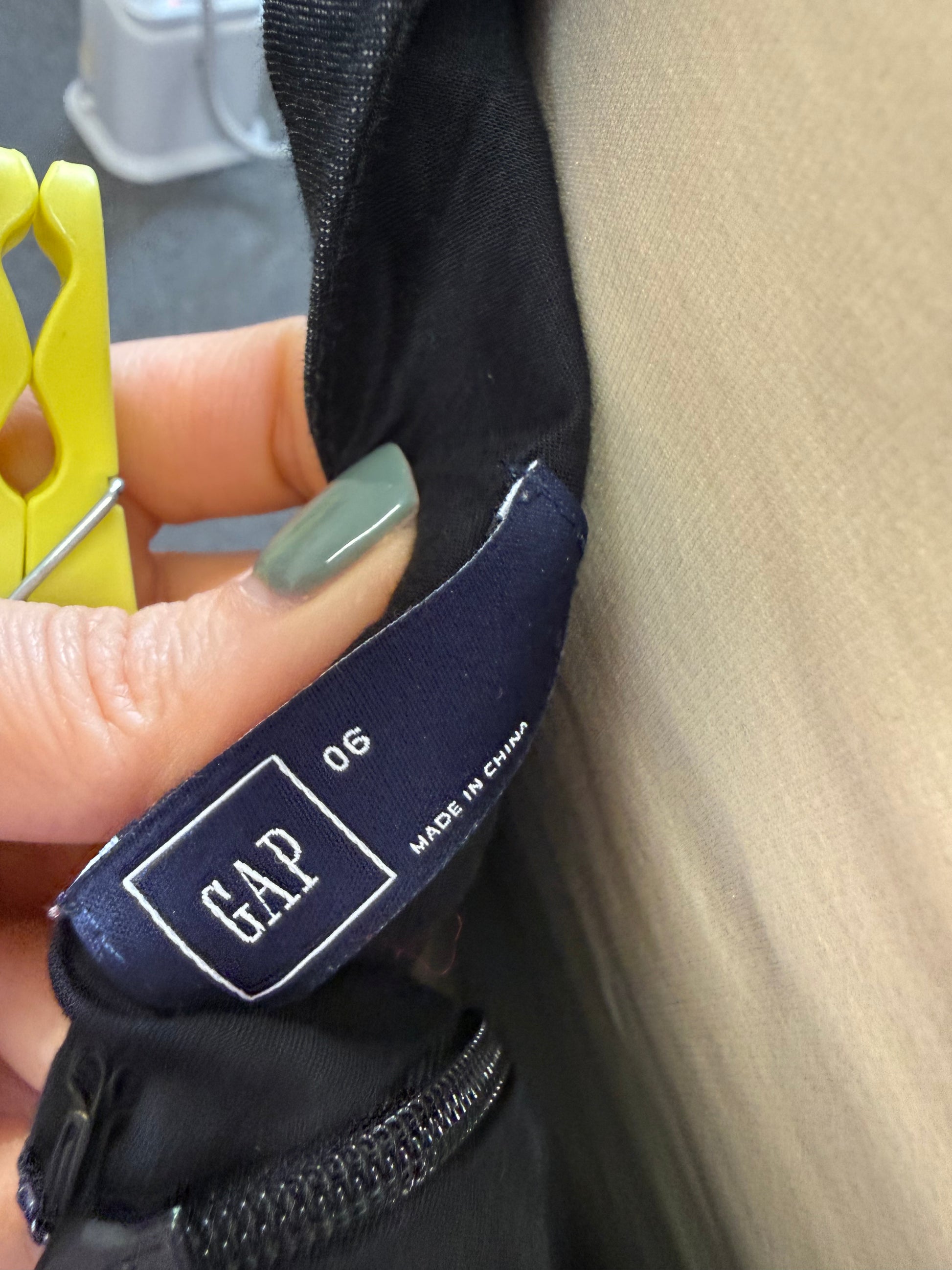Gap denim look sleeveless skater skirt