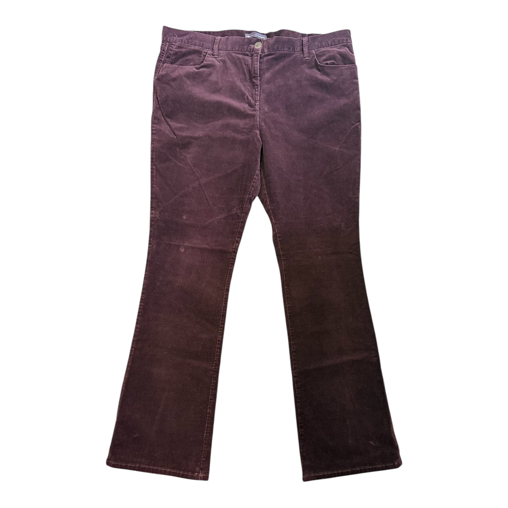 M&S purple bootcut corduroy trousers