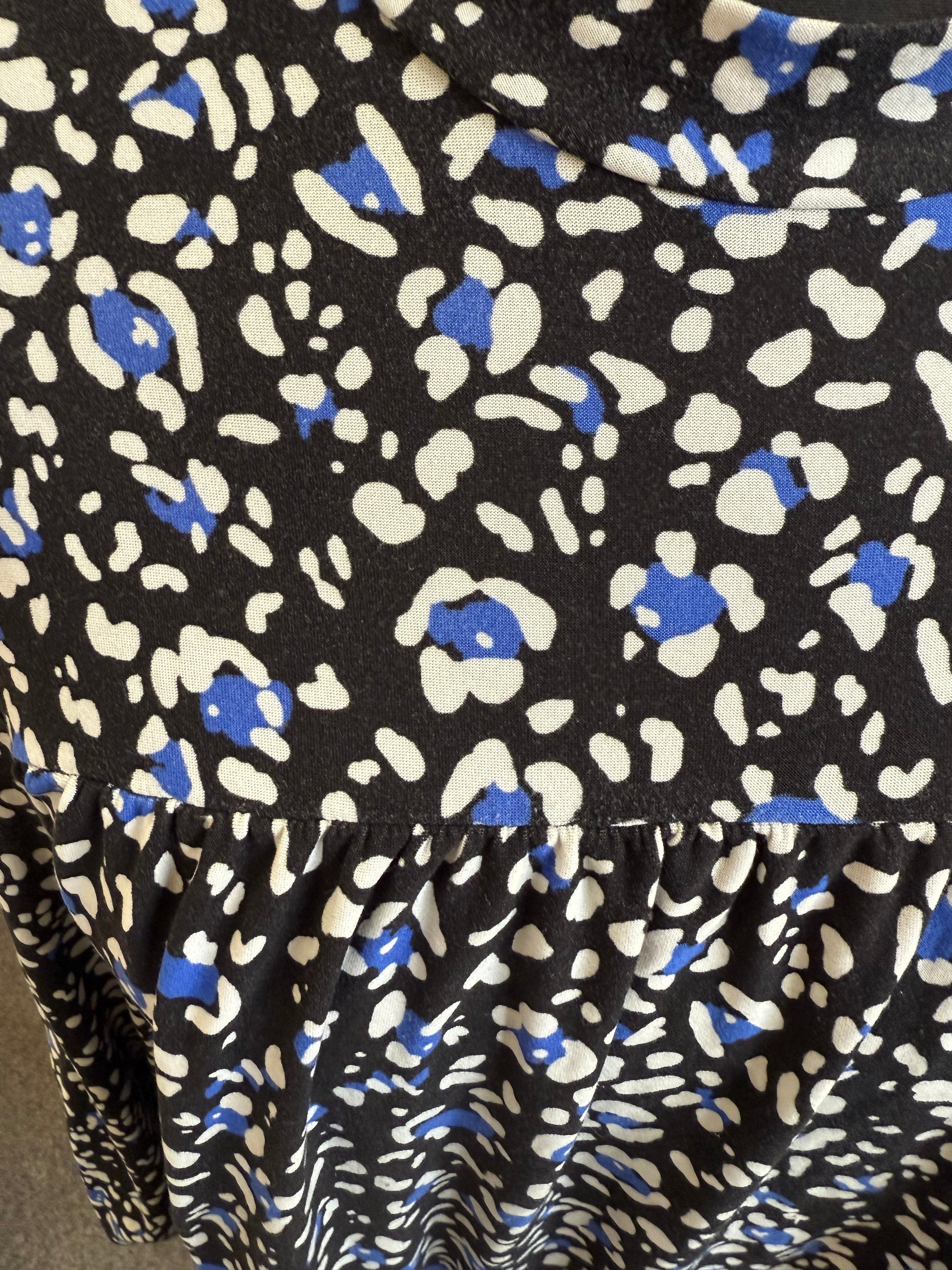 Papaya high neck long sleeve casual dress