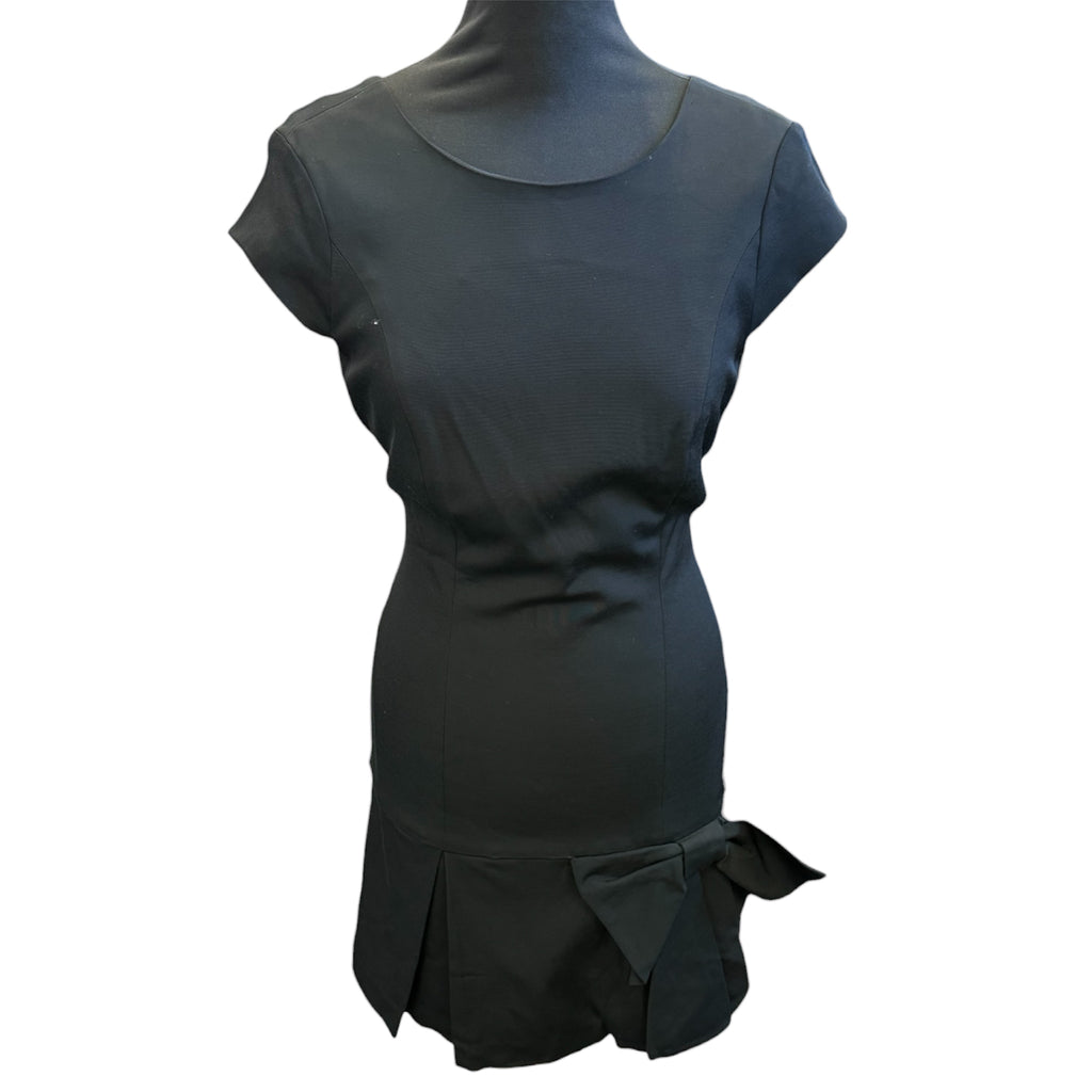 Coast black bow detail dress