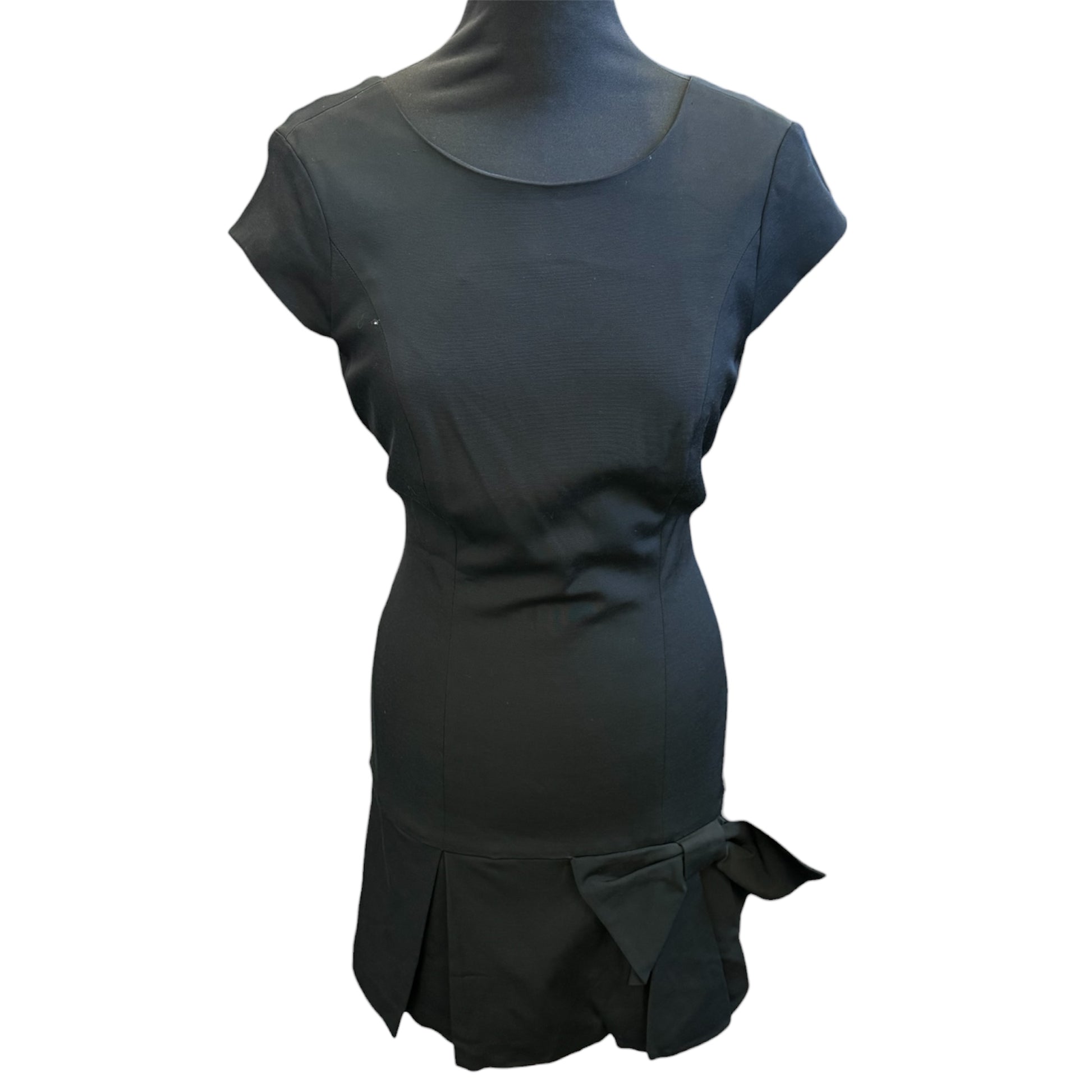Coast black bow detail dress