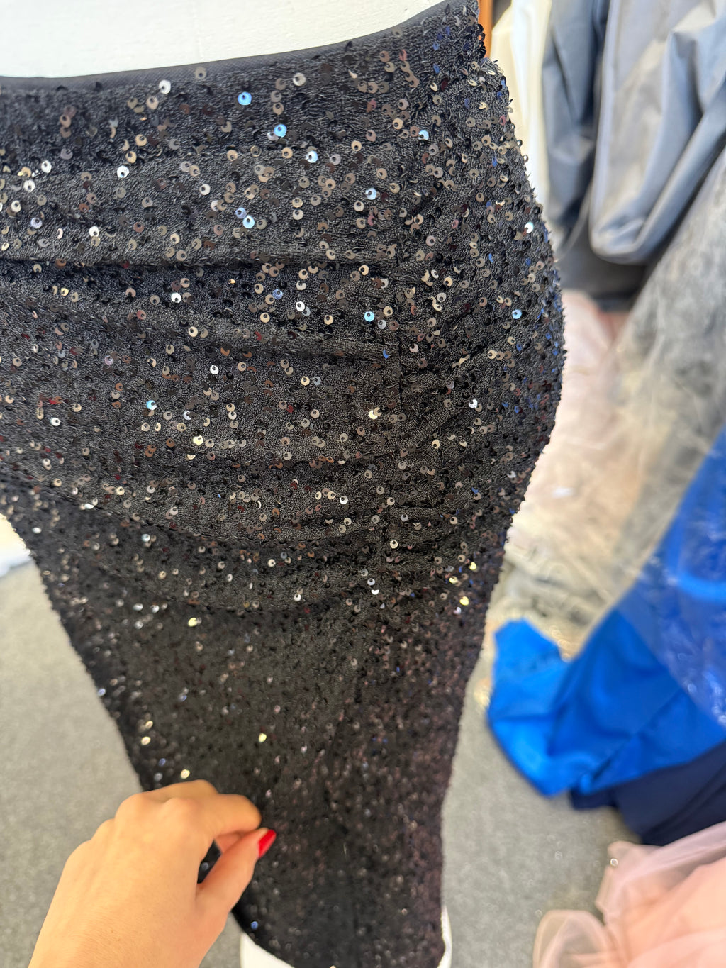 Friends Like These sequin midi skirt