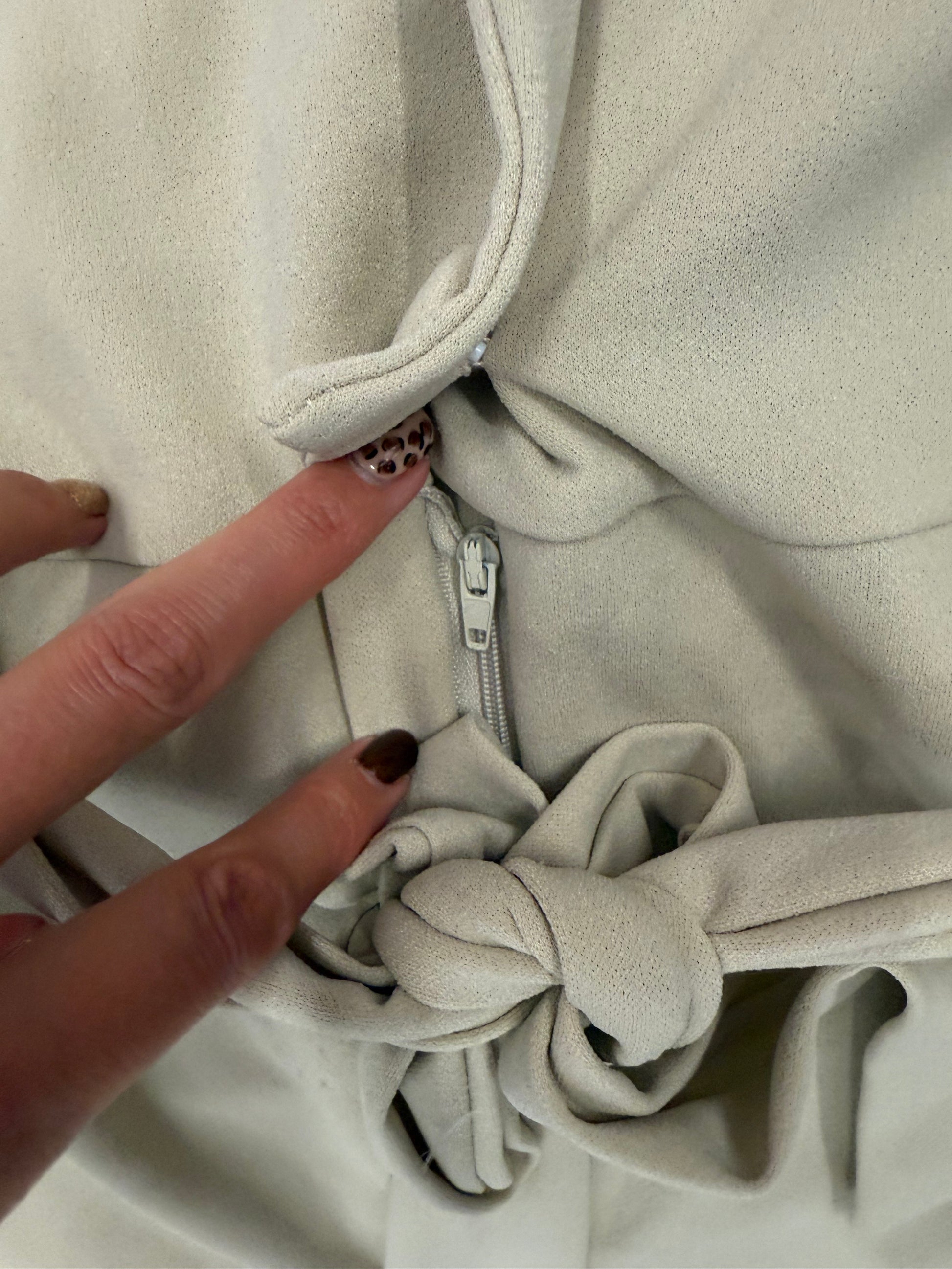 Boohoo belted wide leg cropped jumpsuit