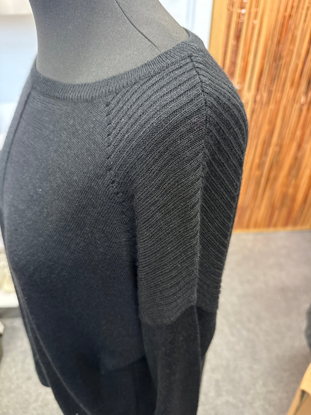 Topshop black round neck jumper