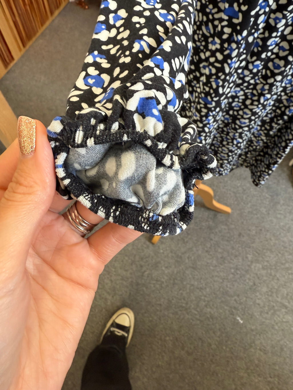 Papaya high neck long sleeve casual dress