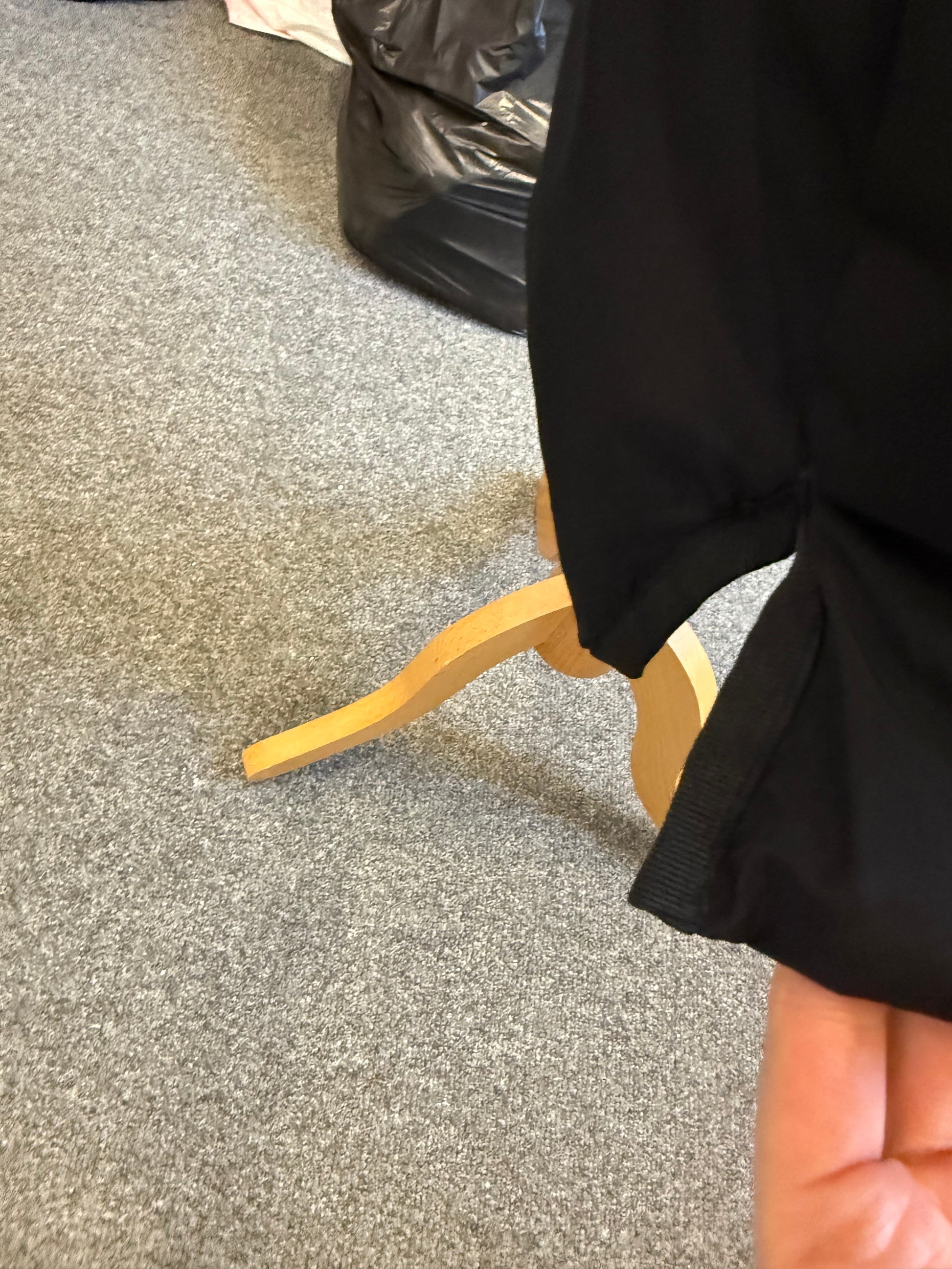 Capsule Wardrobe black longline coat with hood