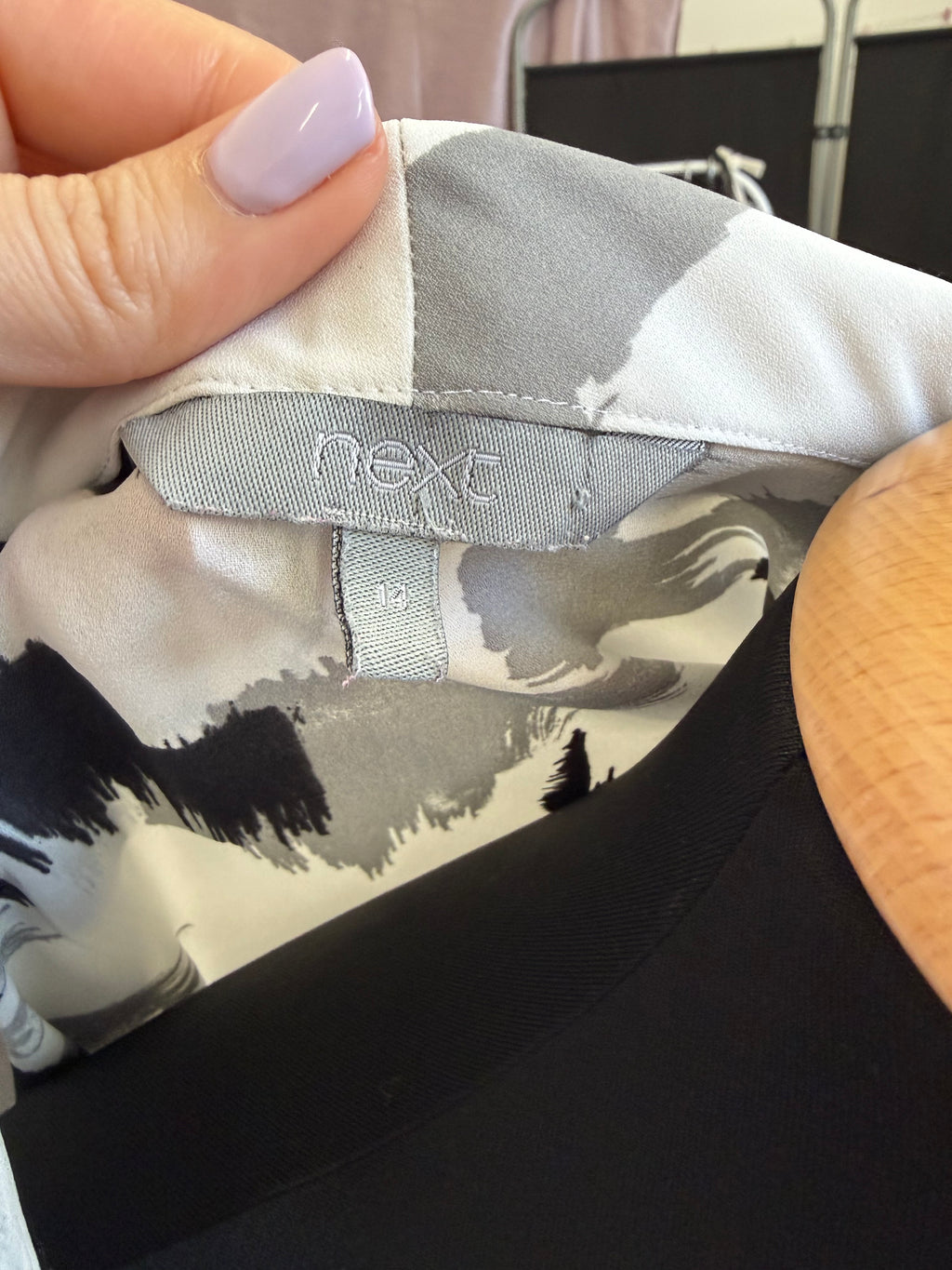 Next abstract sleeveless blouse