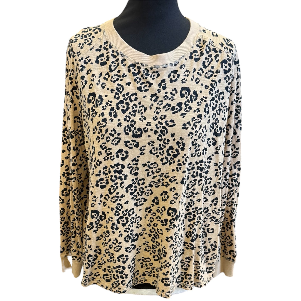 M&S animal print long sleeved t-shirt