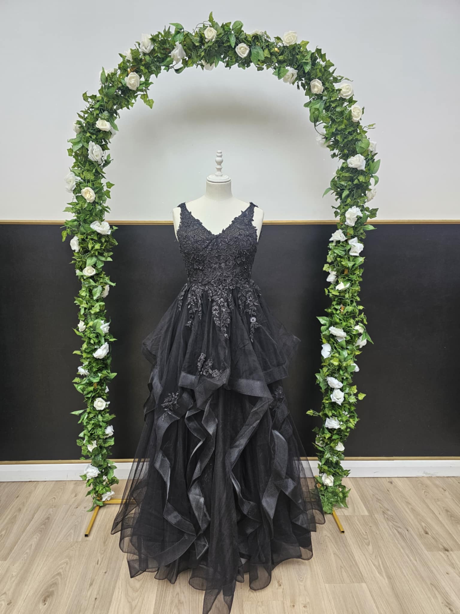Black multilayer dress