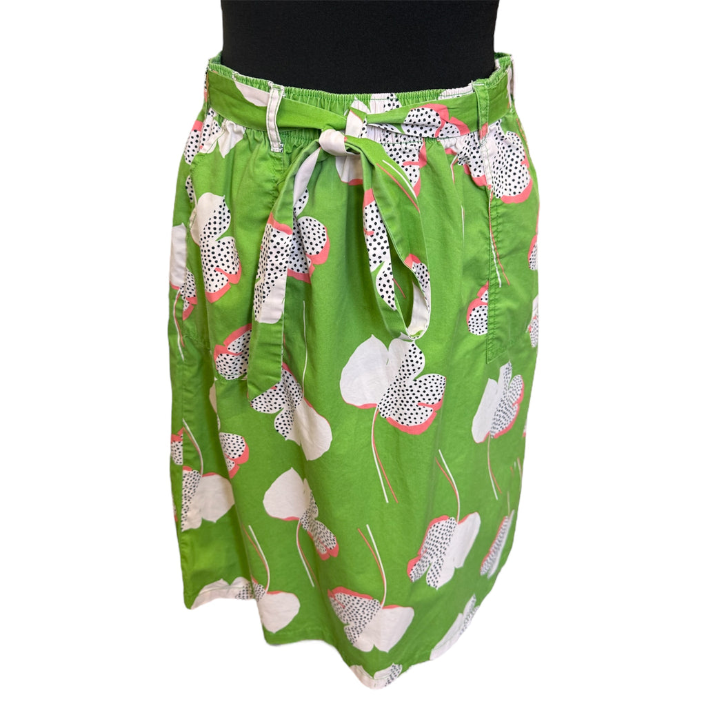 White Stuff bold belted knee length skirt