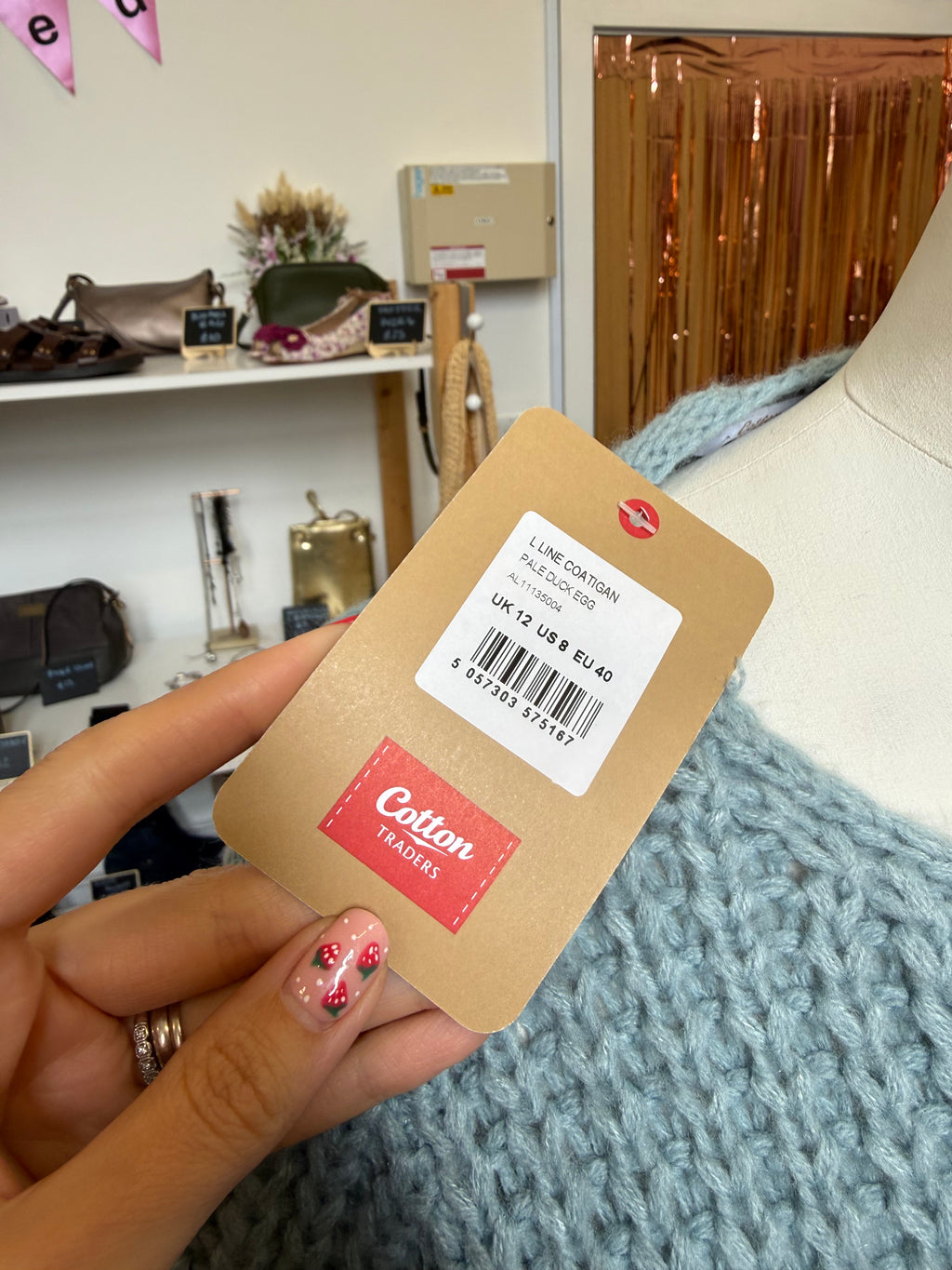 Cotton Traders cable knit detail longline cardigan