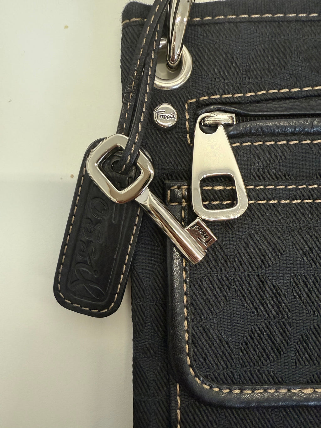 Fossil small black crossbody bag