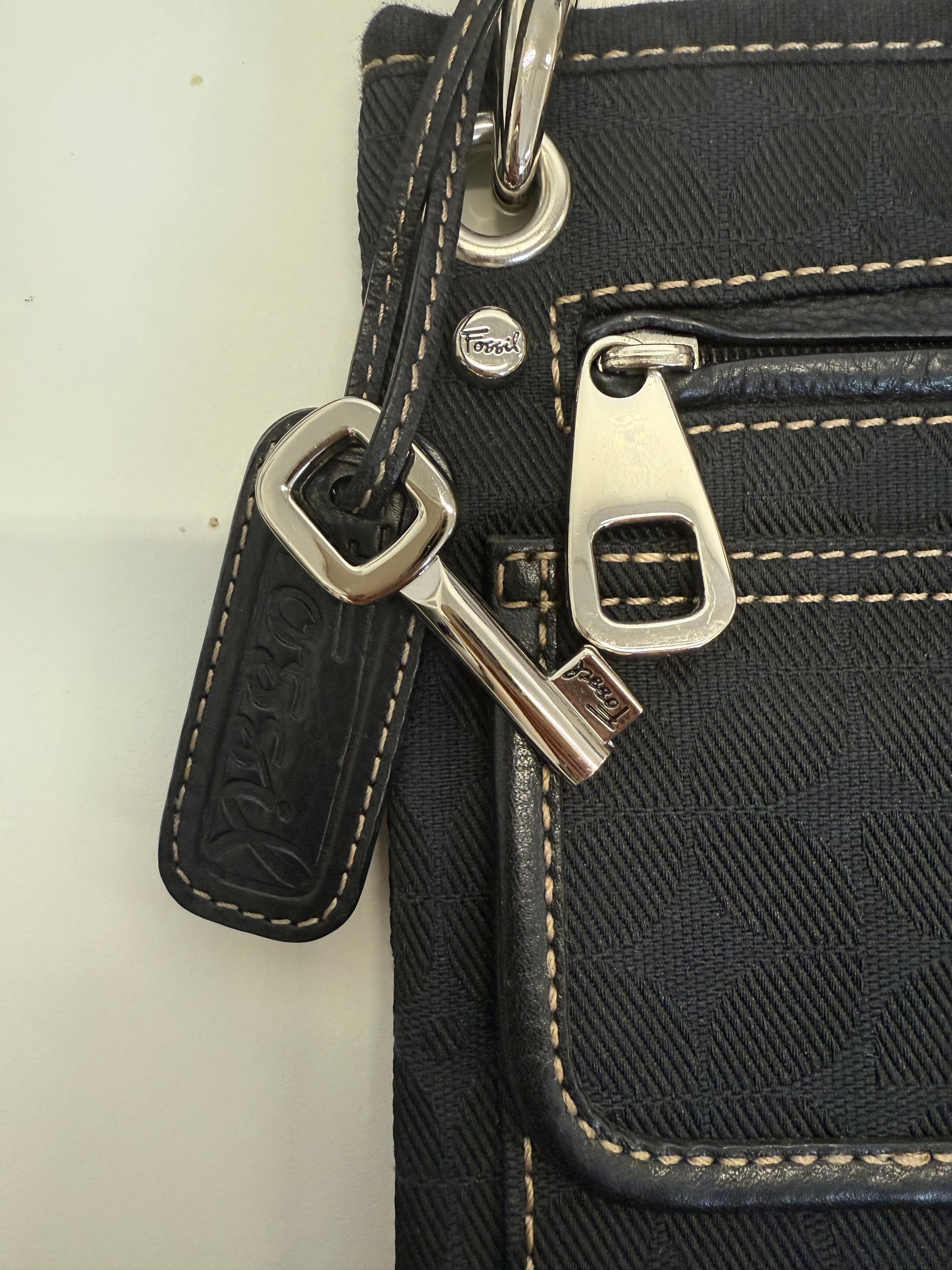 Fossil small black crossbody bag