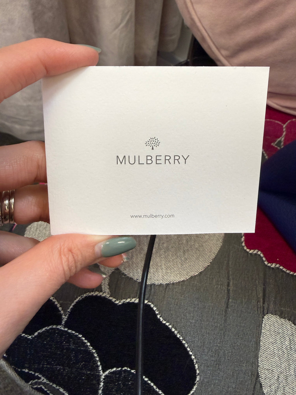 Mulberry Freya blue handbag