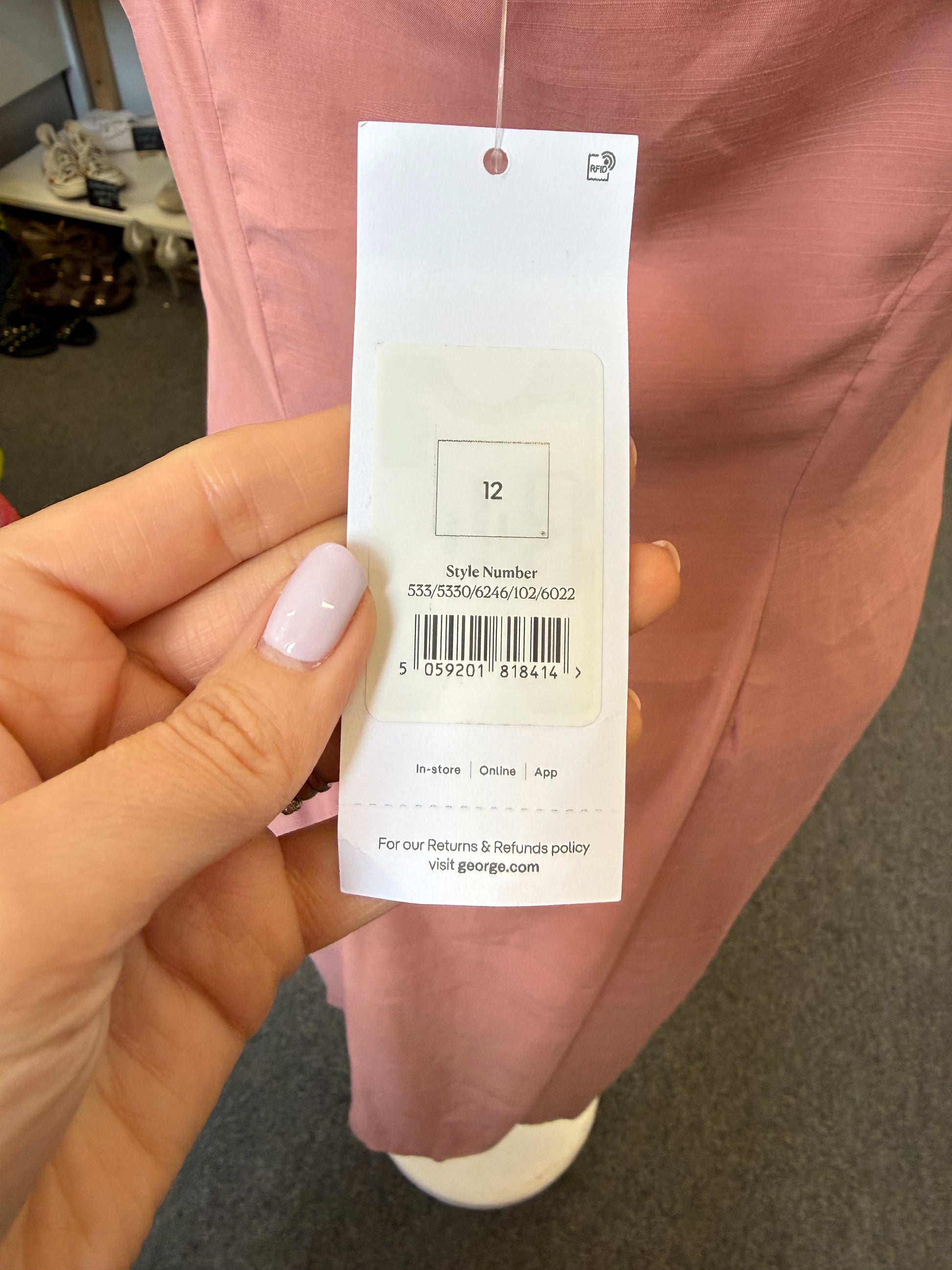George pink bow detail midi dress