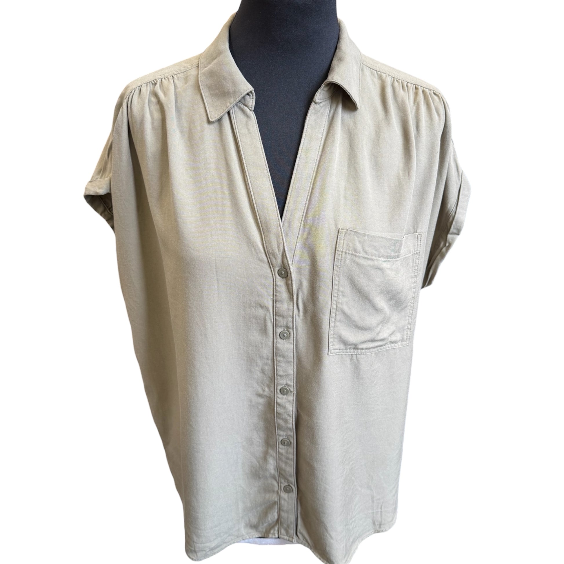 F&F khaki oversize casual shirt
