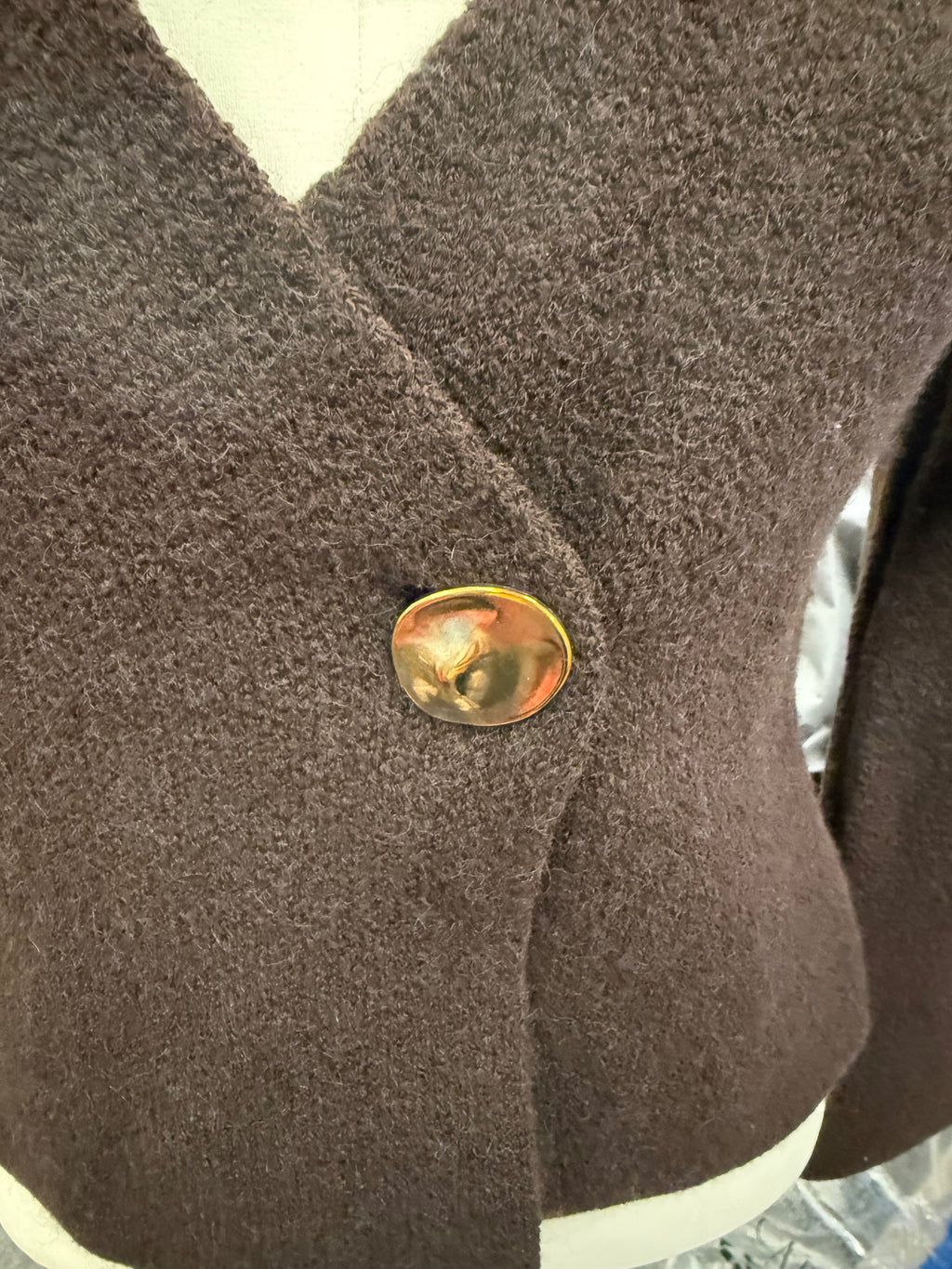River Island brown button cardigan