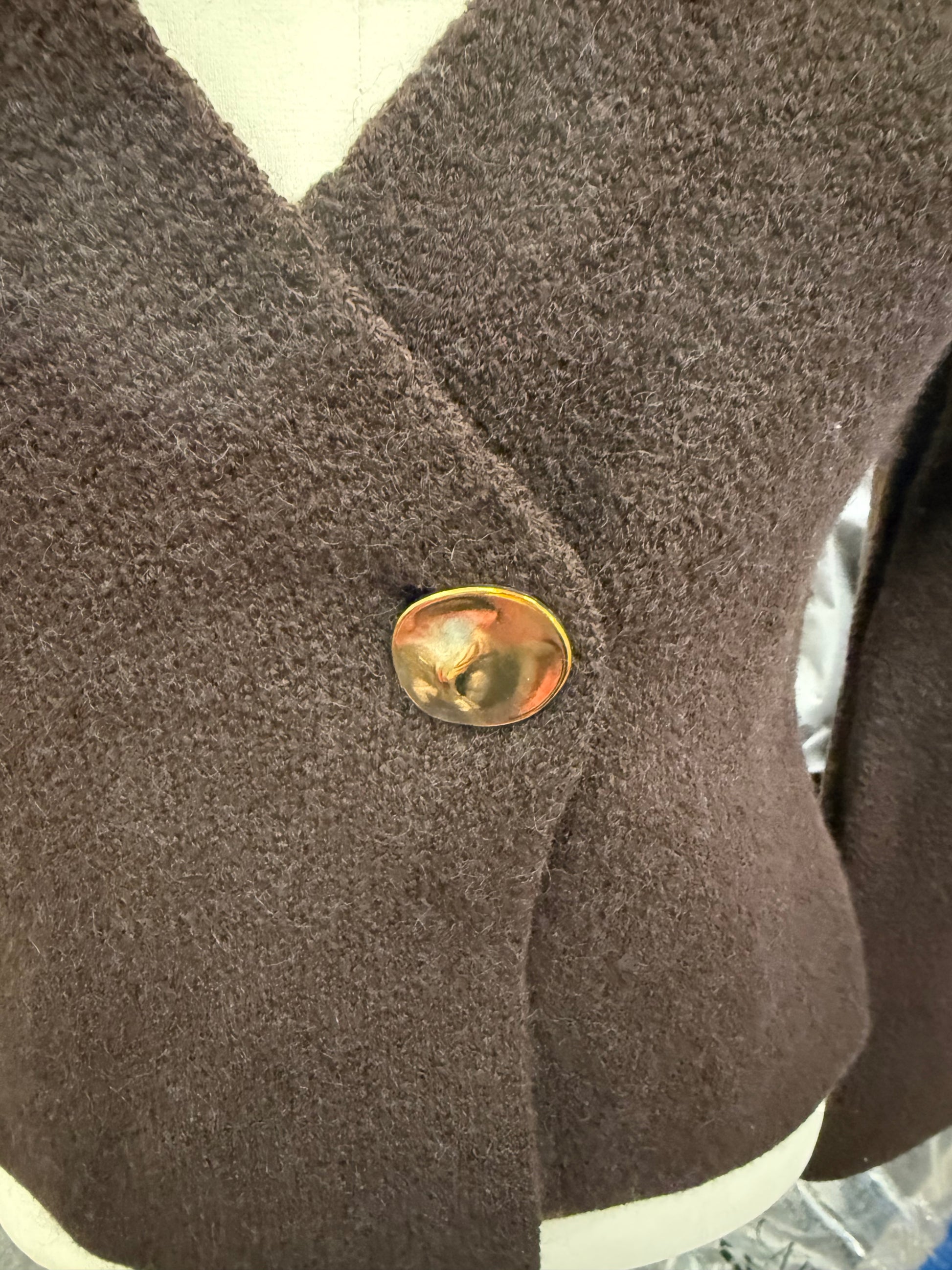 River Island brown button cardigan