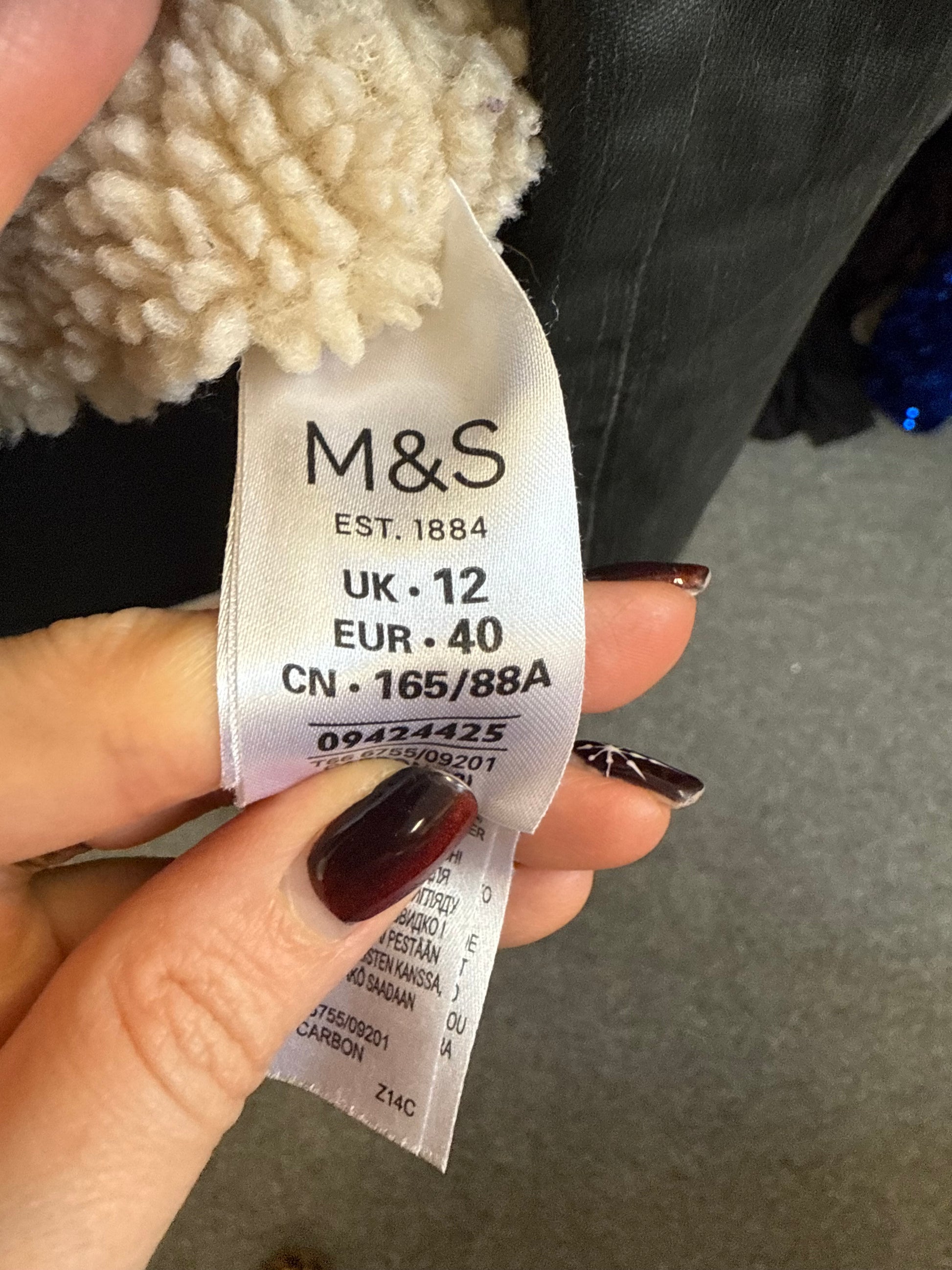 Marks & Spencer fur collared jacket