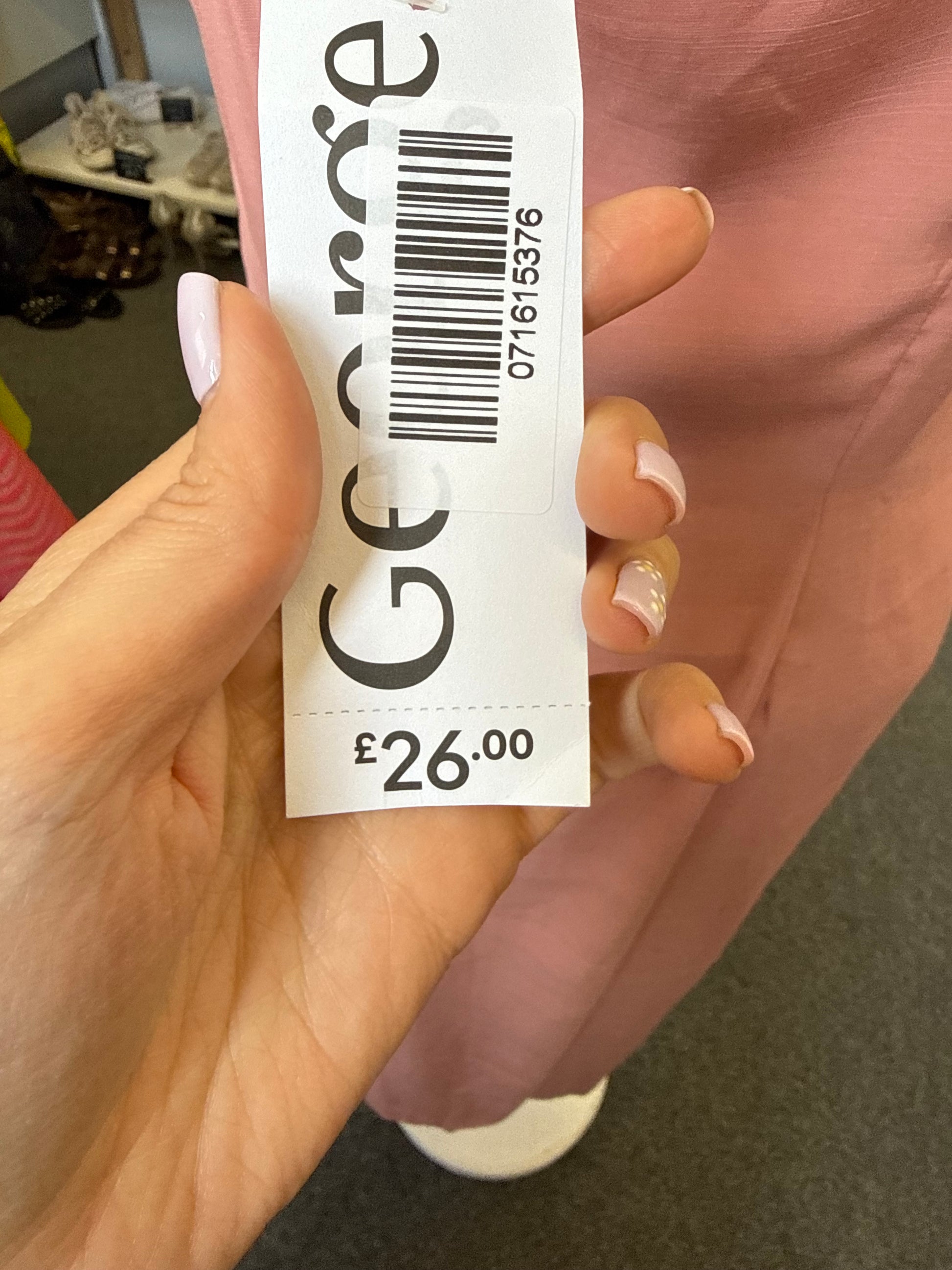 George pink bow detail midi dress