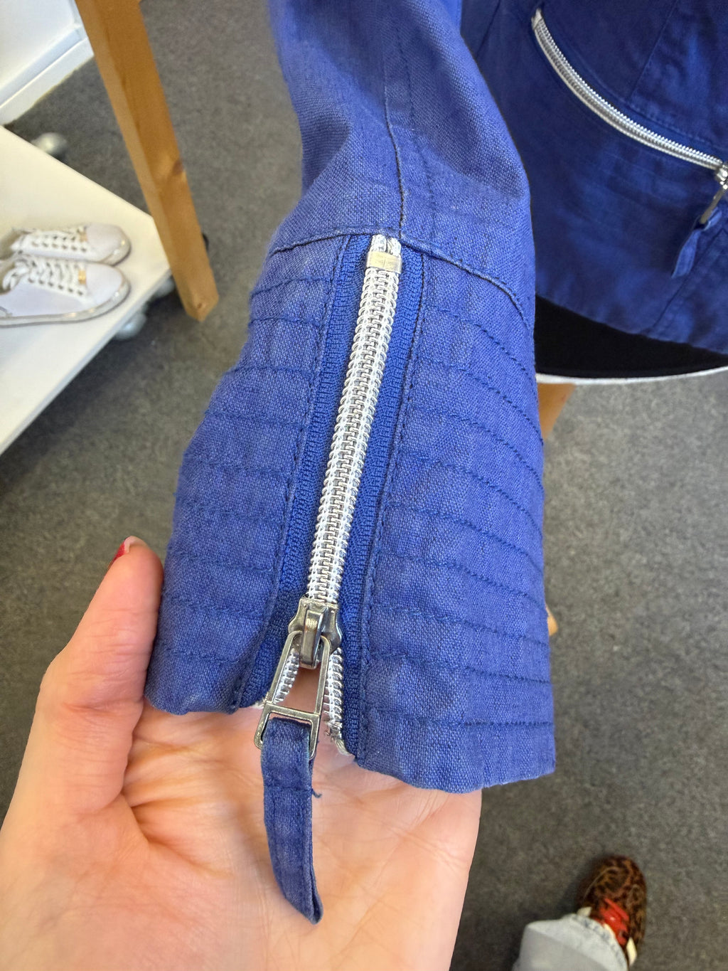 Oscar B blue lightweight jacket