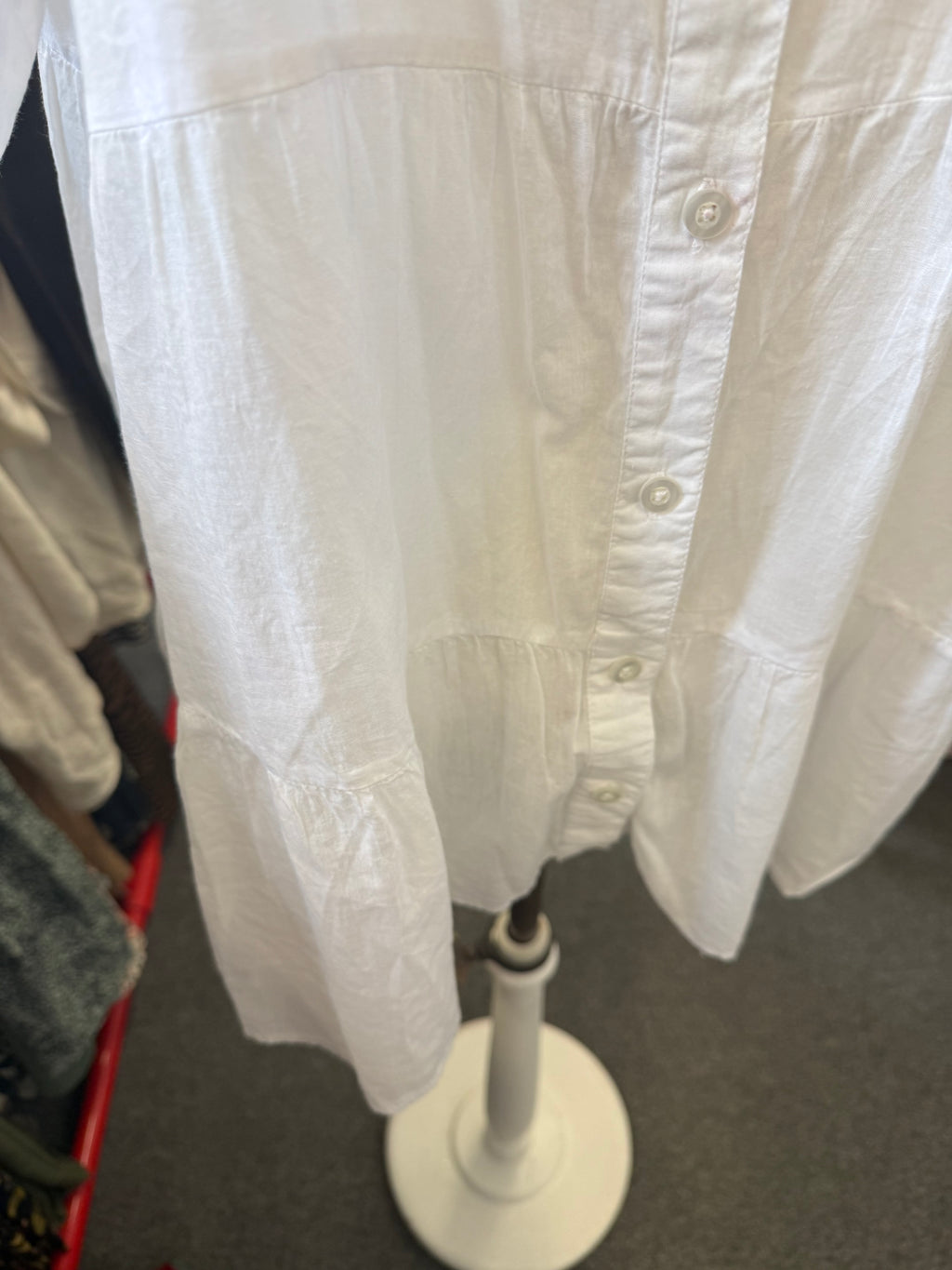 New Look white long sleeved tier shirt
