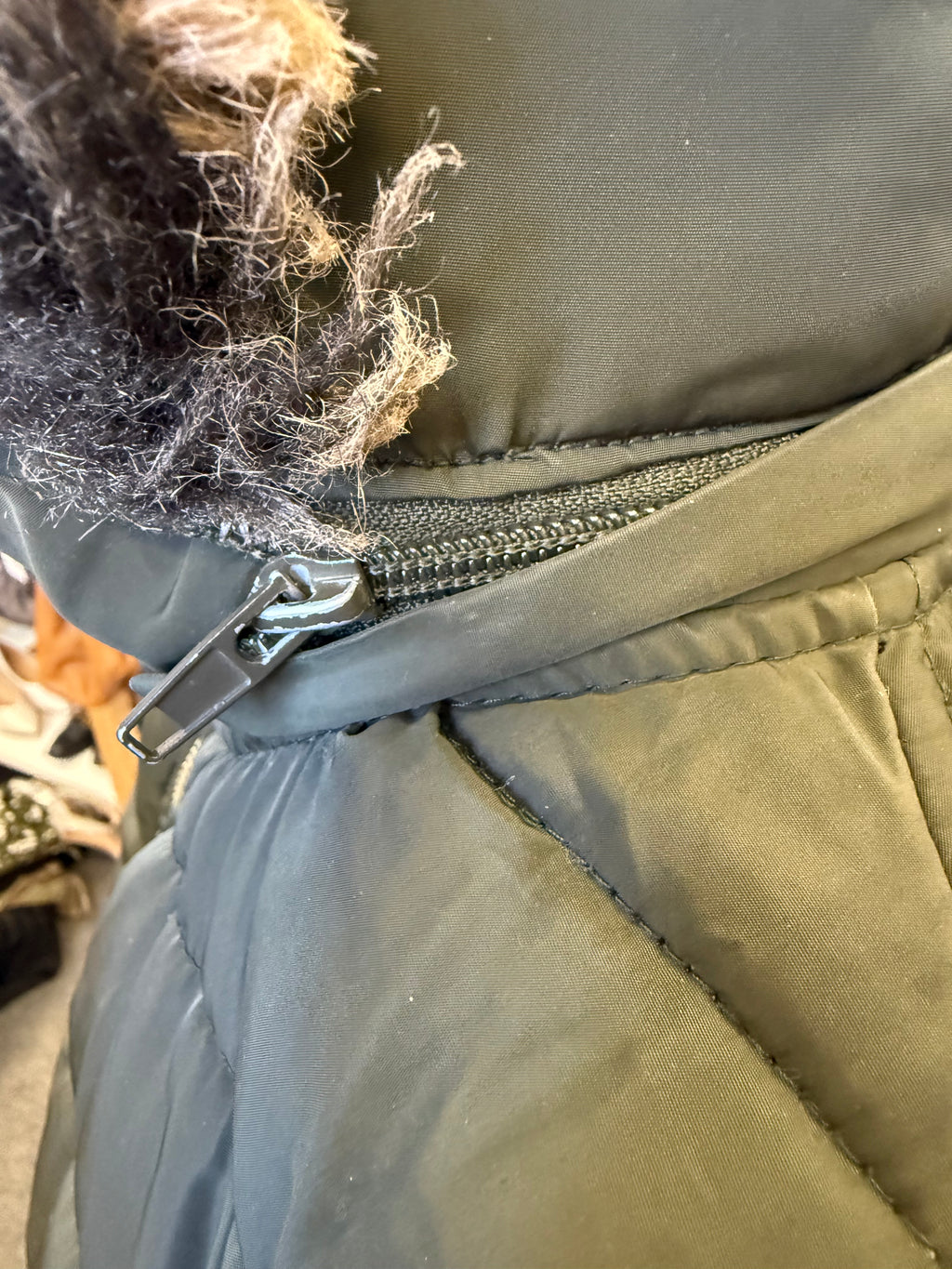 Zara reversible padded coat