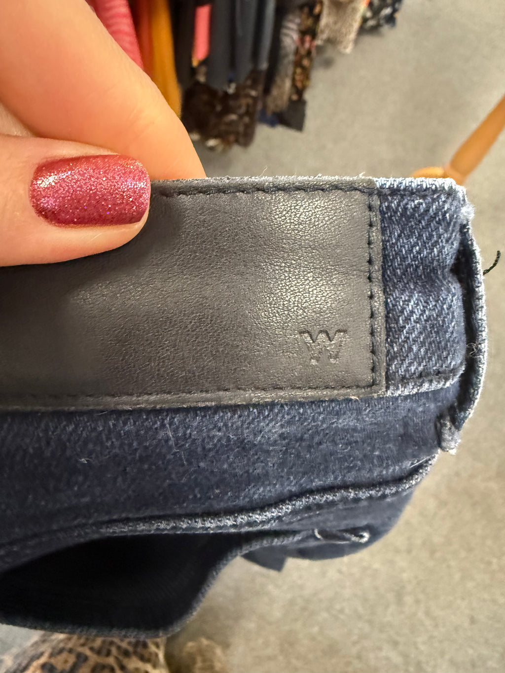 Whistles navy skinny jeans