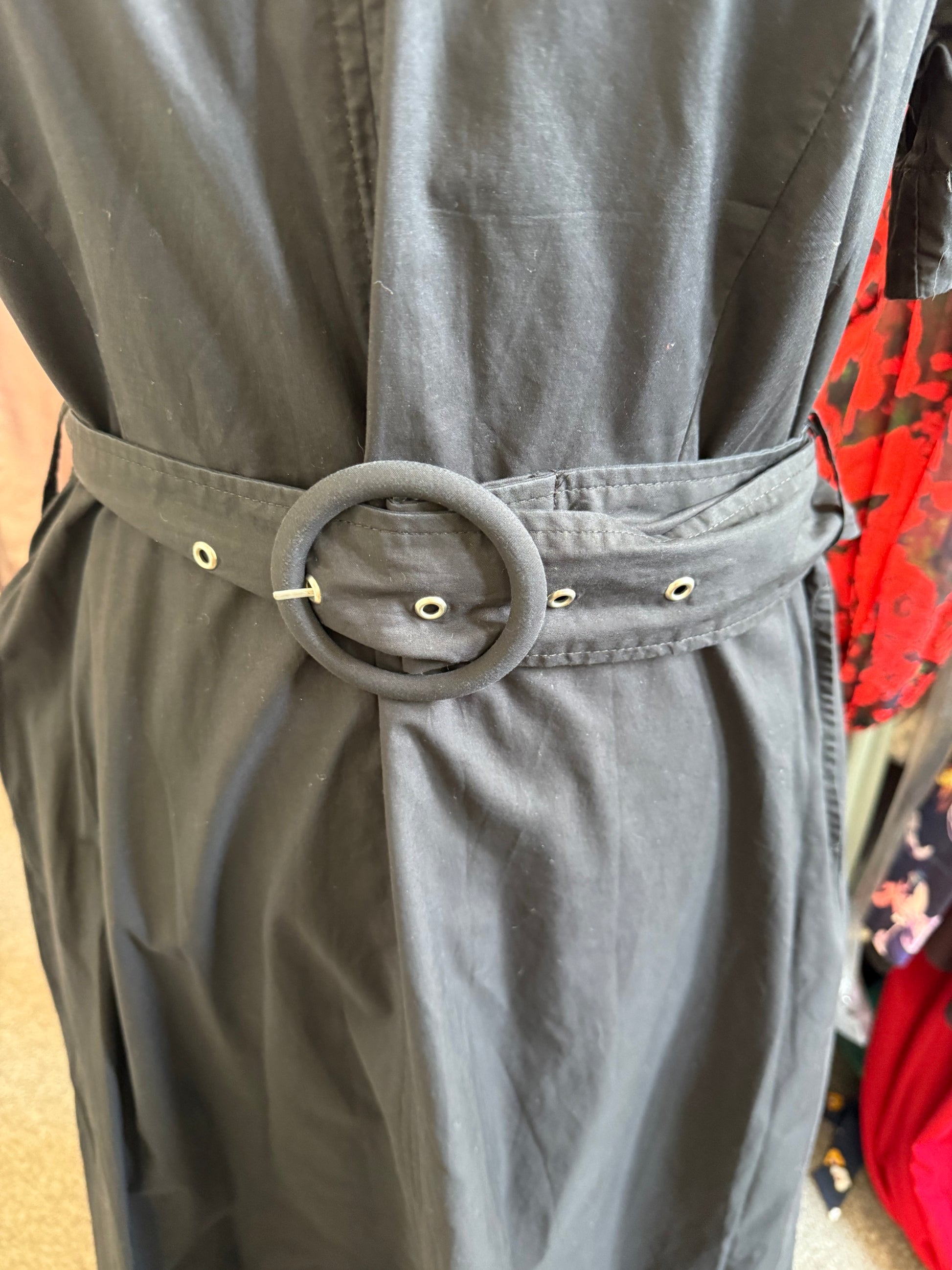 Warehouse belted midi dress