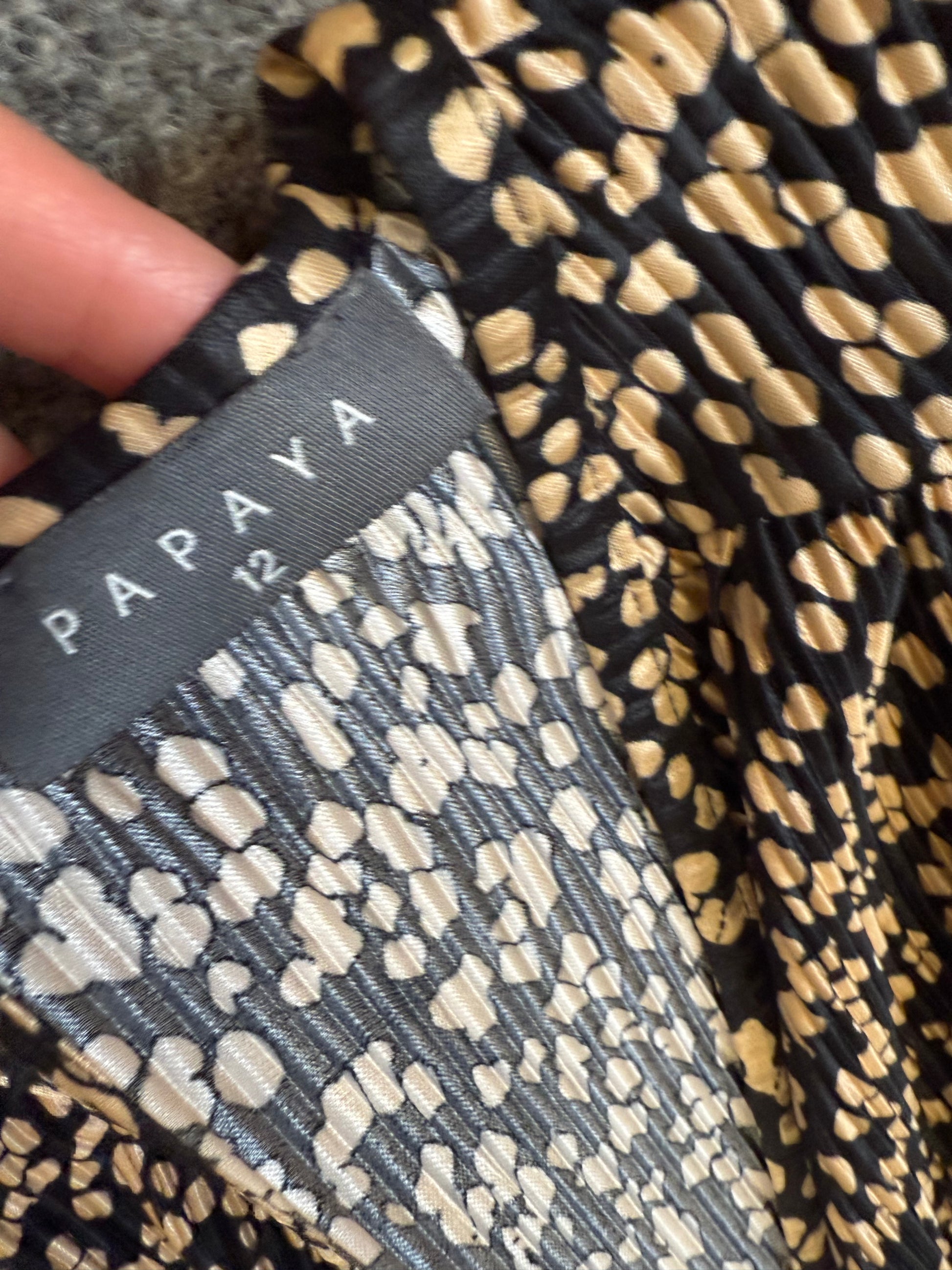 Papaya animal print wide leg cropped jumpsuit