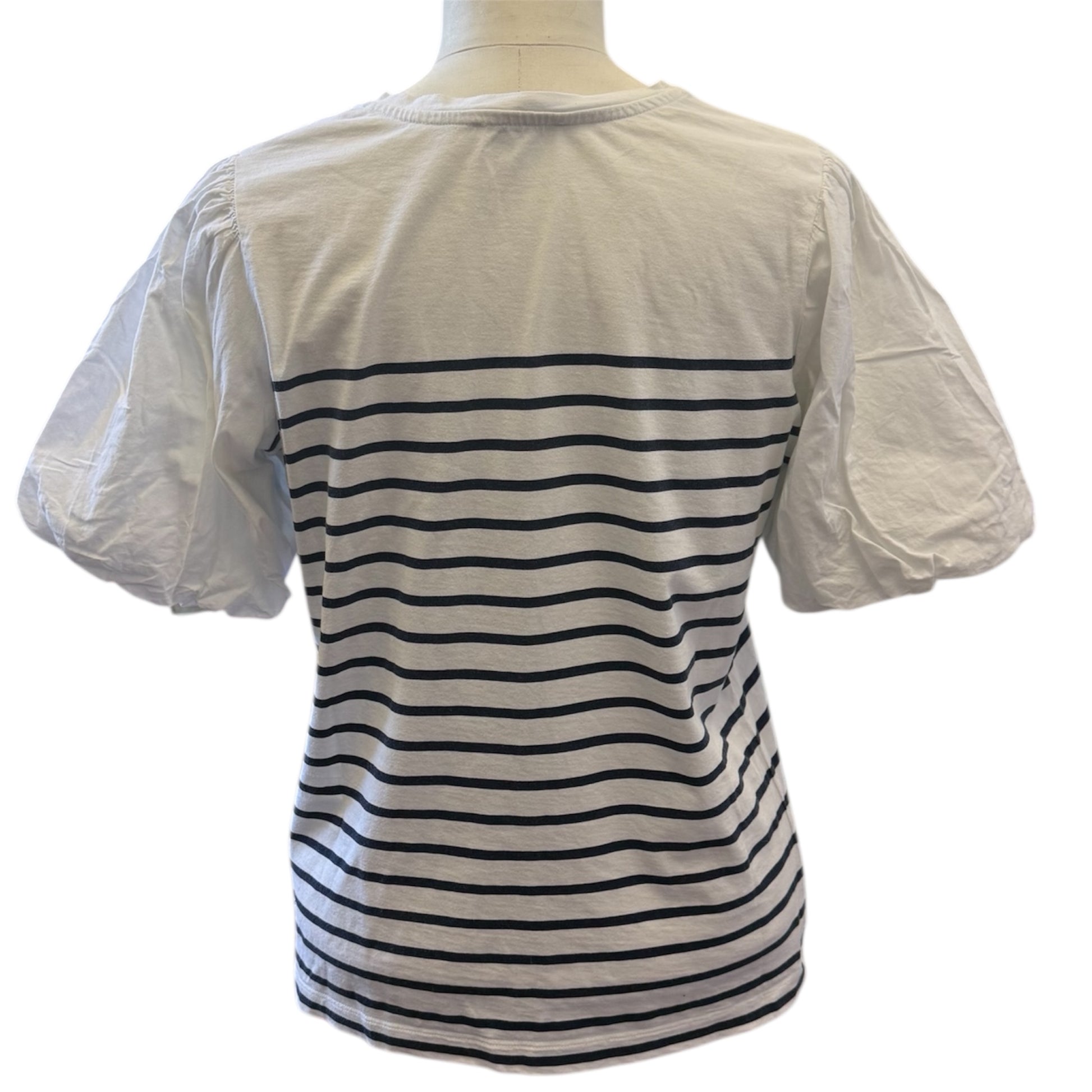Mint Velvet stripe pouffe sleeve tee