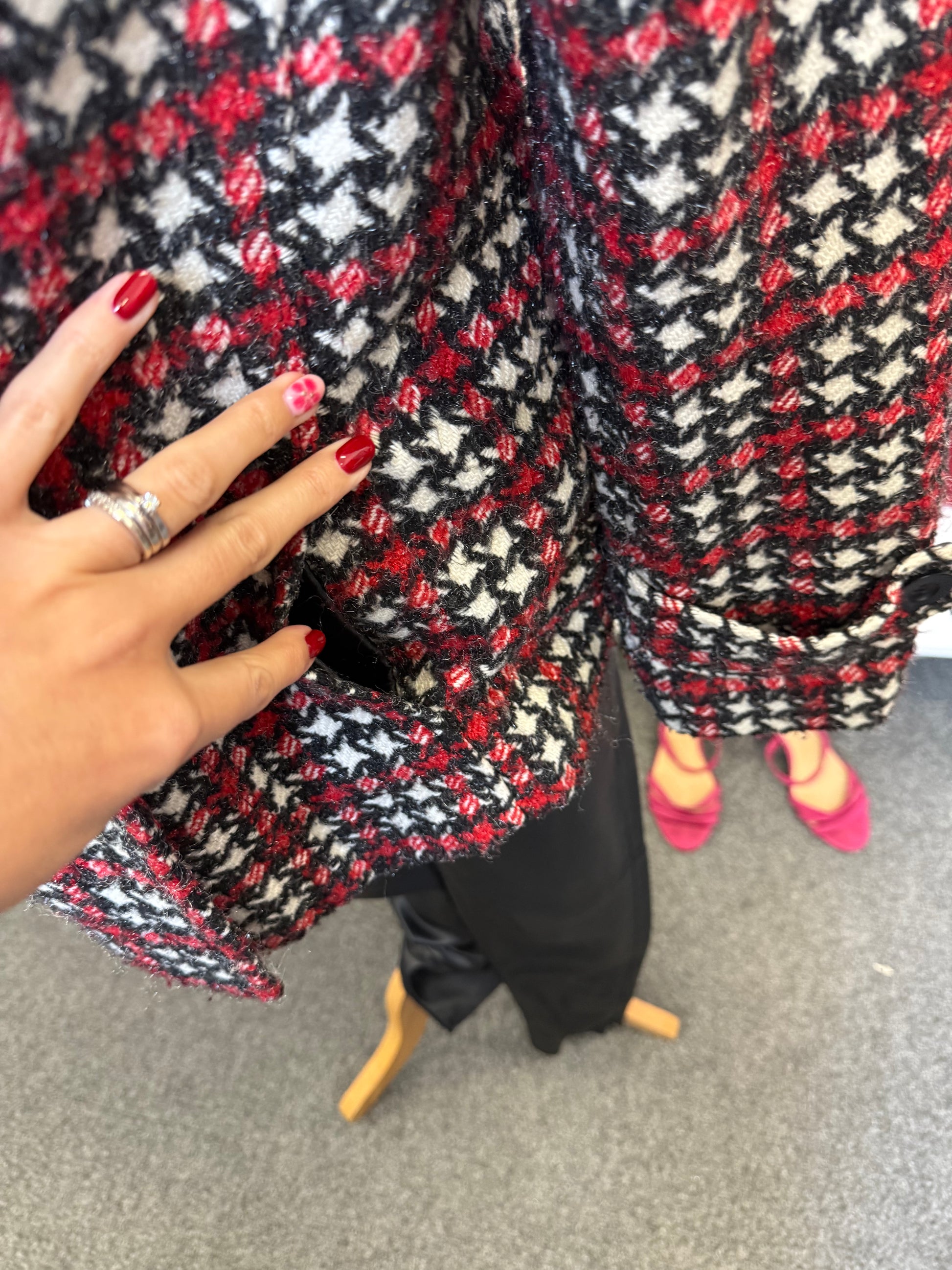 Per Una dogtooth coat