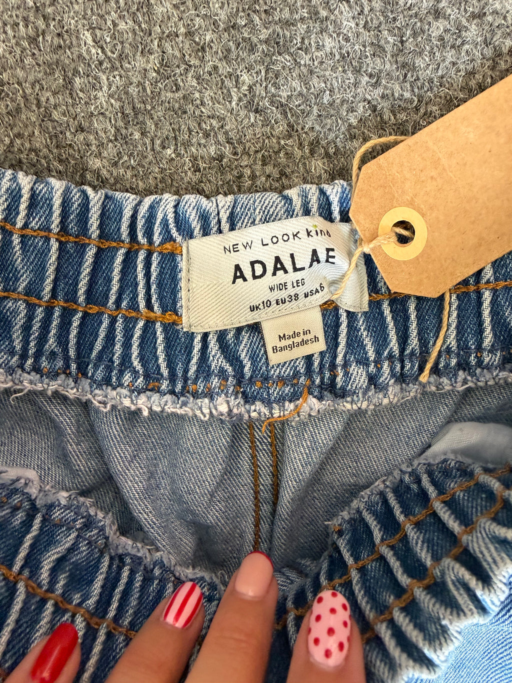 New Look light blue wide leg jeans