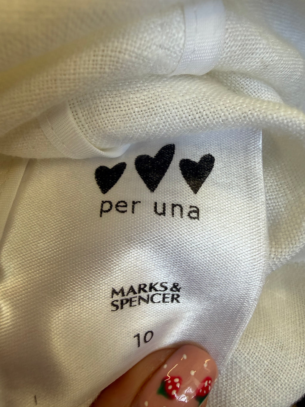 Per Una white linen jacket