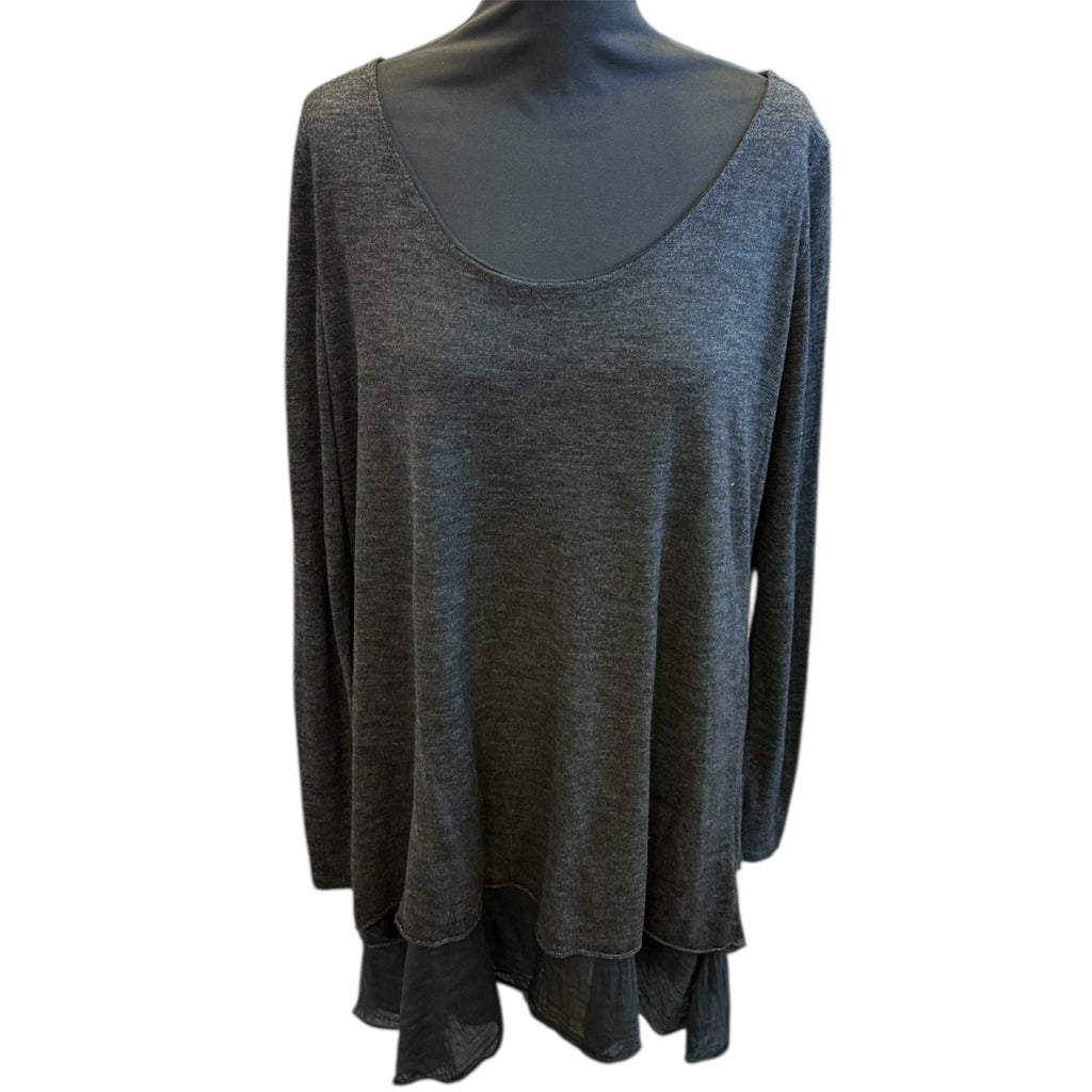 Dark grey oversize jumper