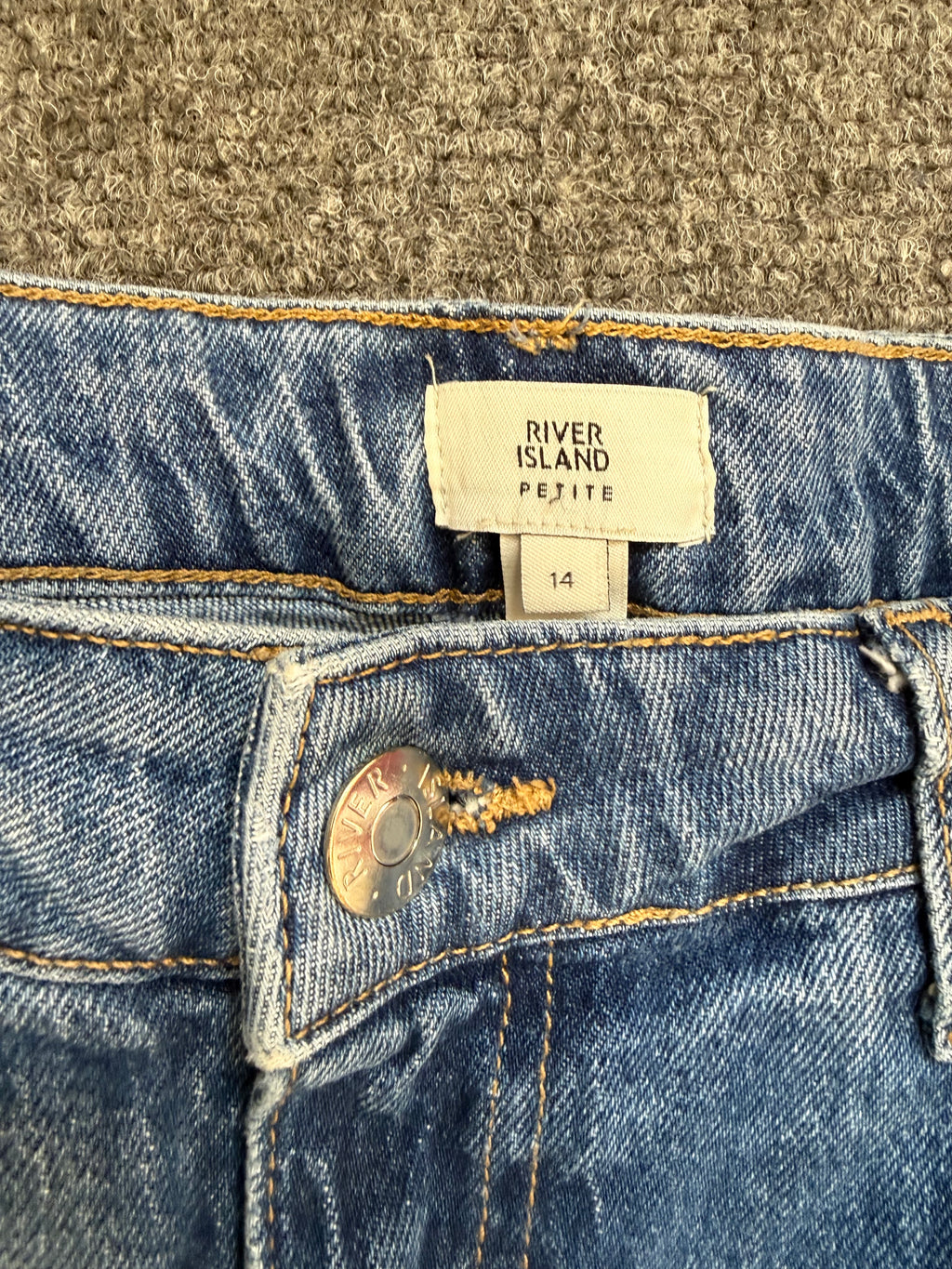 River Island crop ripped jeans