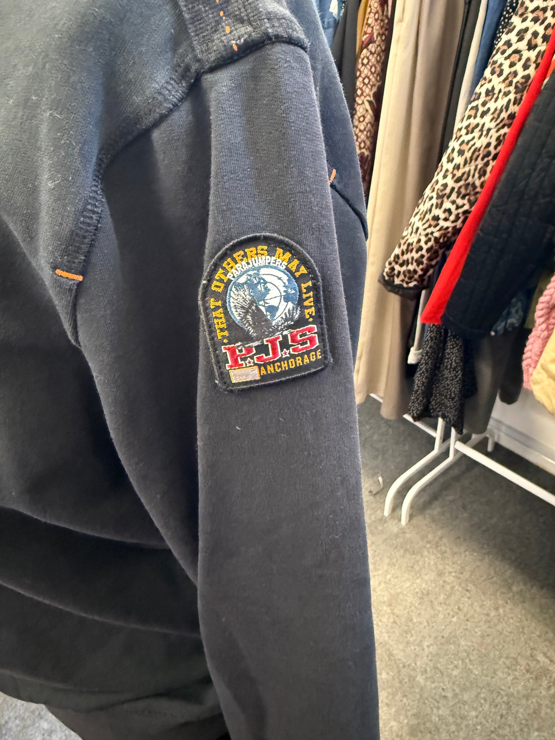 Parajumpers fleece logo jumper