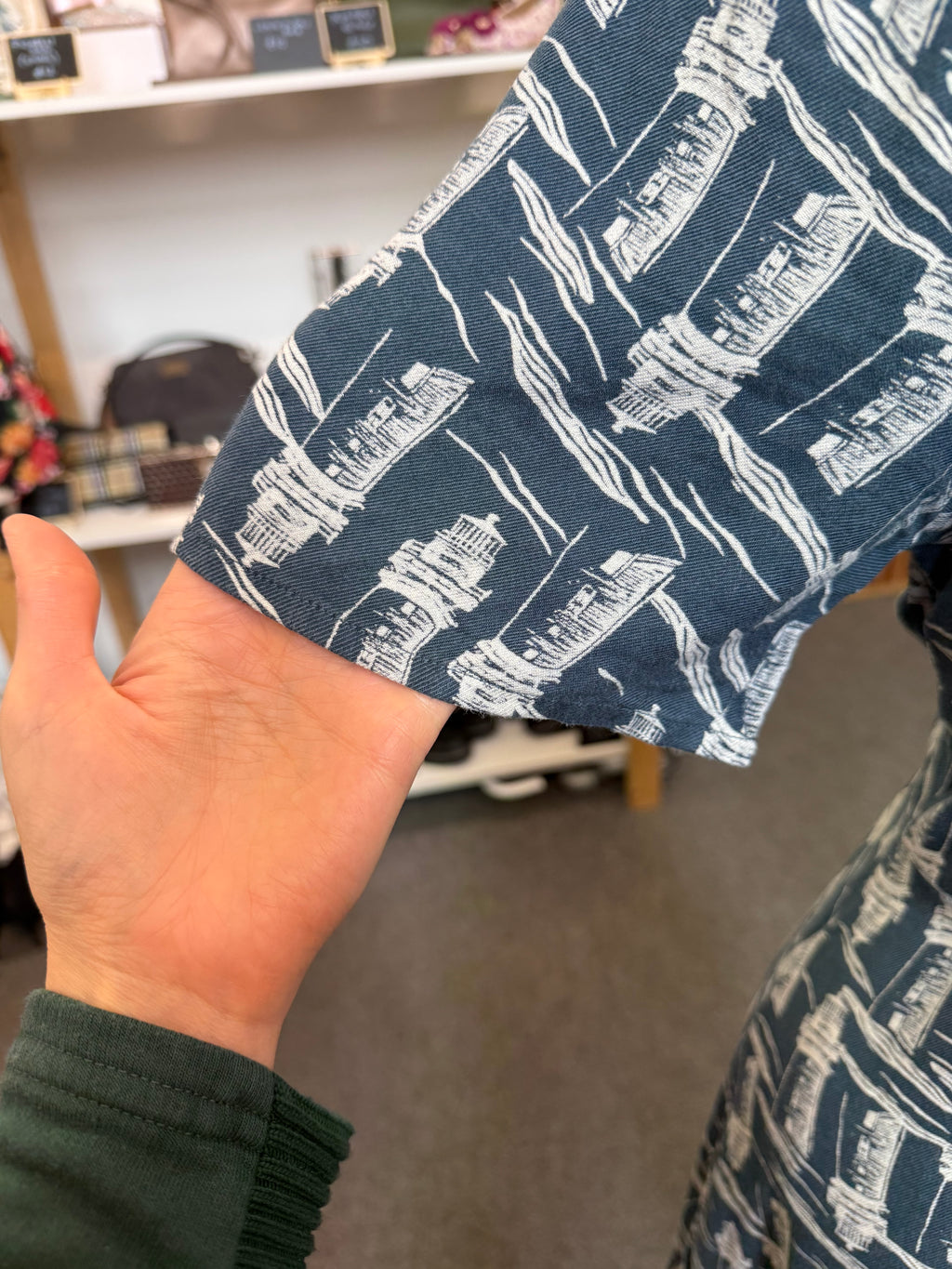 White Stuff lighthouse print dress