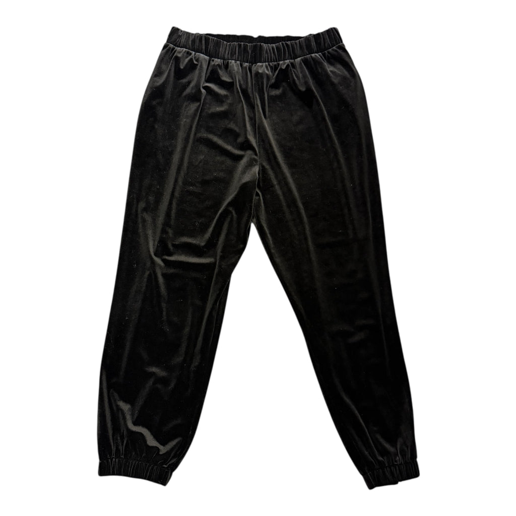 Next black velor cuff bottom trousers