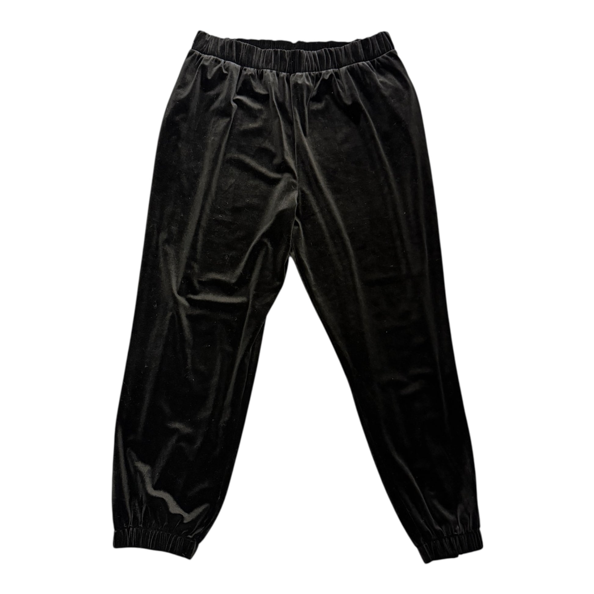 Next black velor cuff bottom trousers