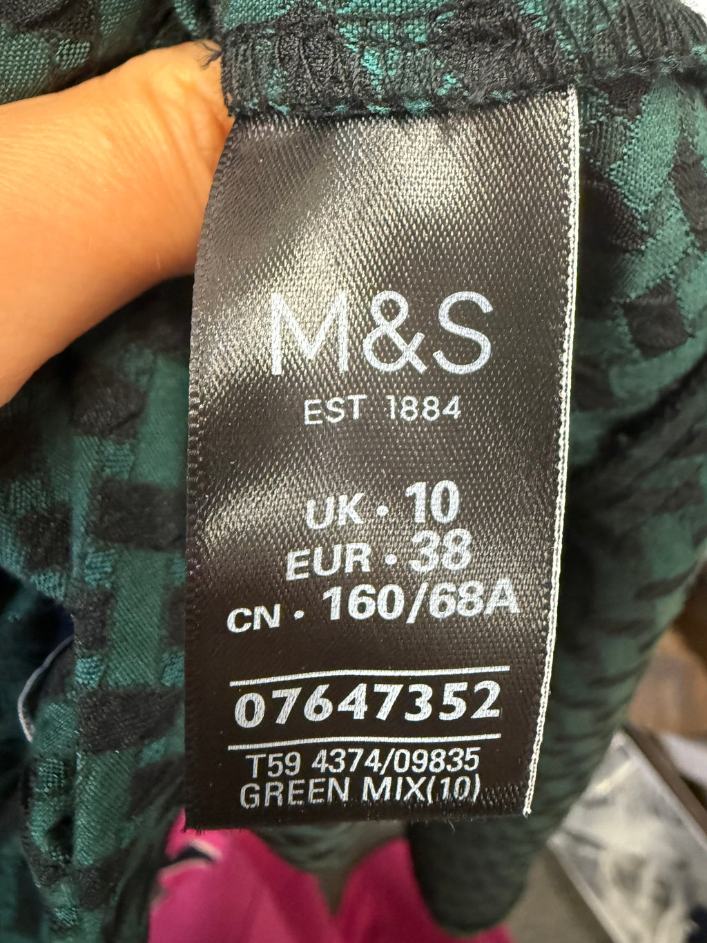 M&S fitted peplum bottom midi skirt