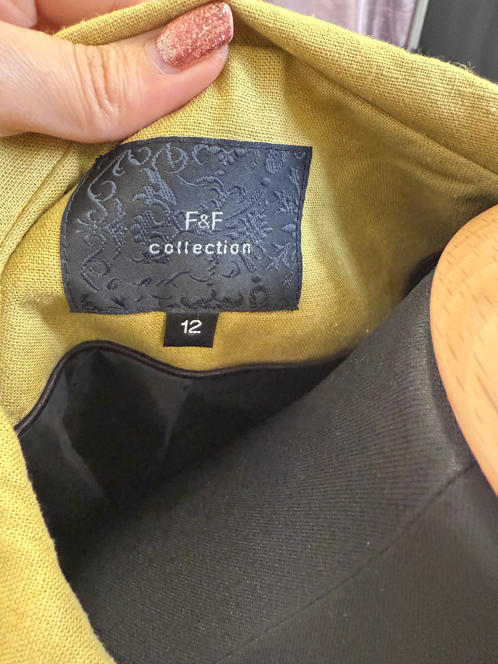 F&F mustard peacoat